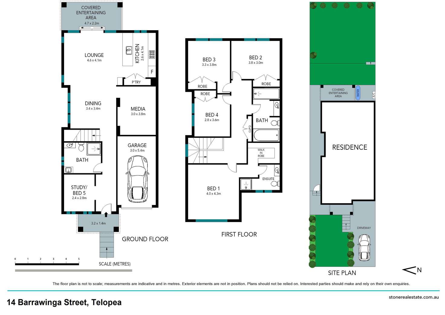 Floorplan of Homely semiDetached listing, 14 Barrawinga Street, Telopea NSW 2117