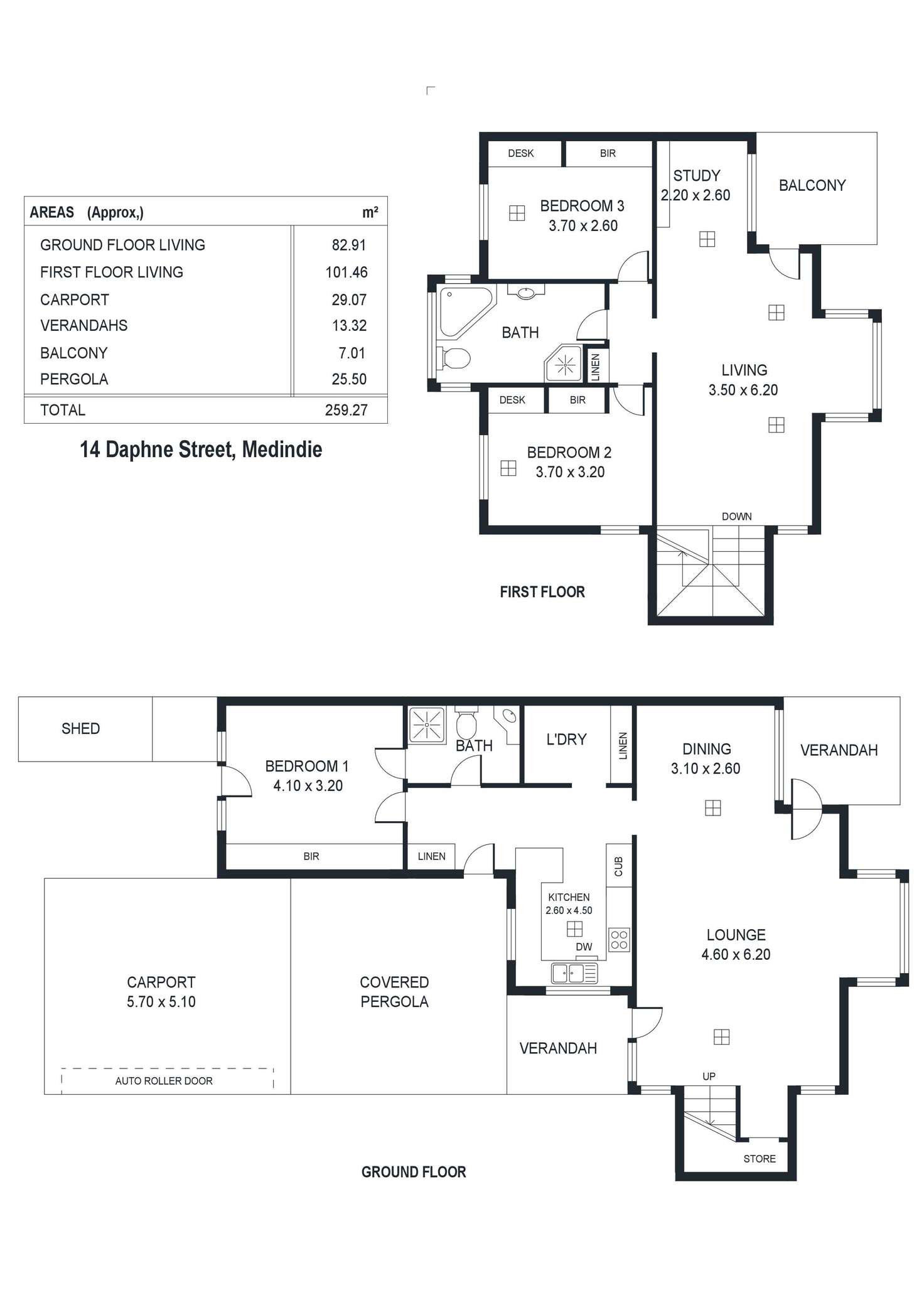 Floorplan of Homely house listing, 14 Daphne Street, Medindie SA 5081