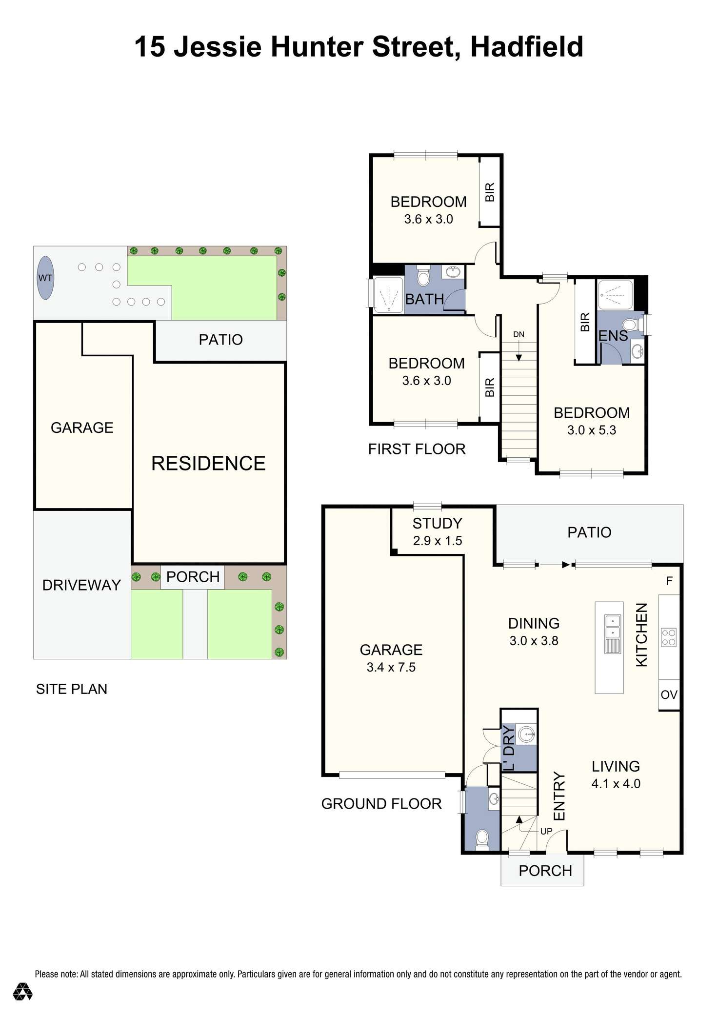 Floorplan of Homely house listing, 15 Jessie Hunter Street, Hadfield VIC 3046