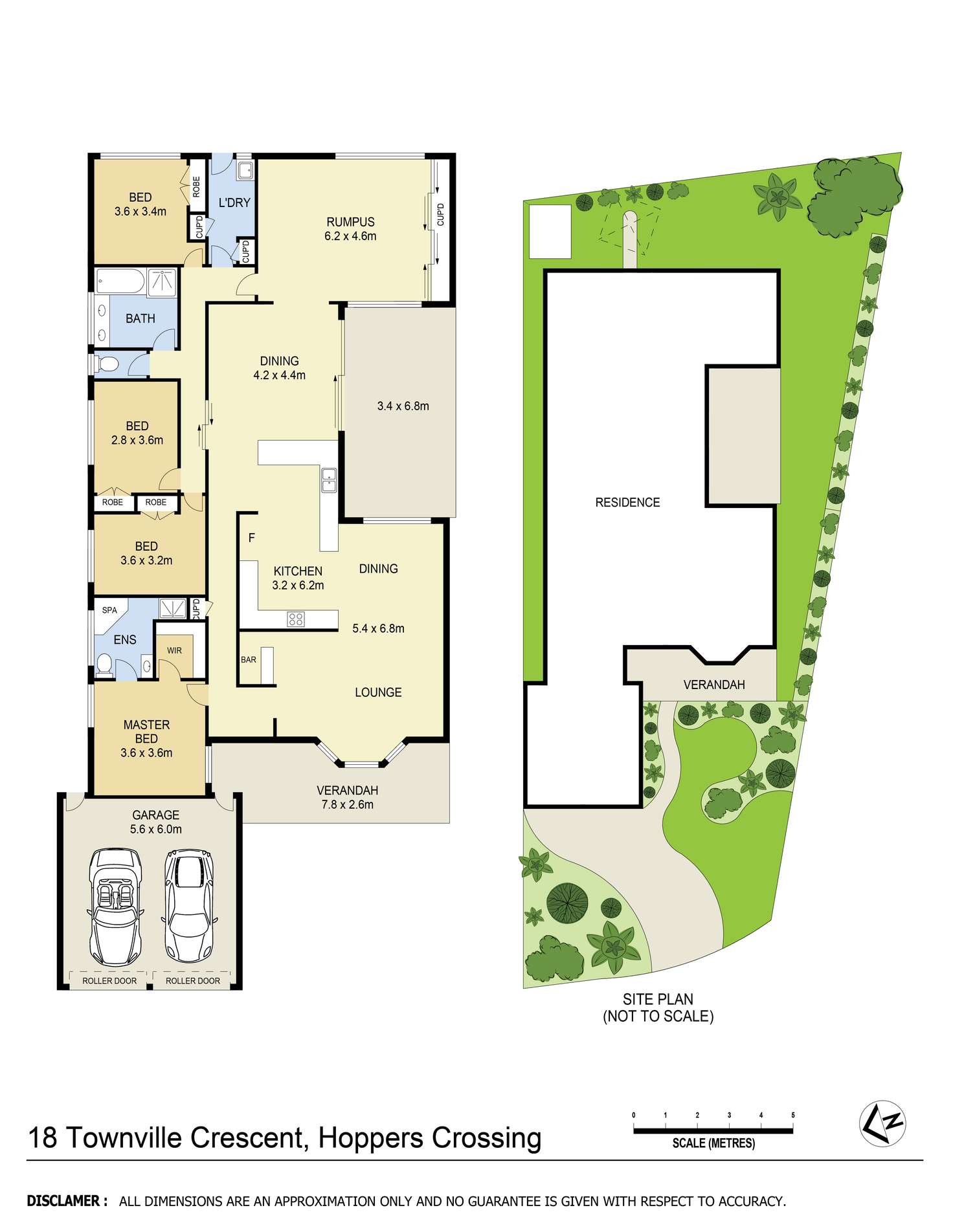 Floorplan of Homely house listing, 18 Townville Crescent, Hoppers Crossing VIC 3029