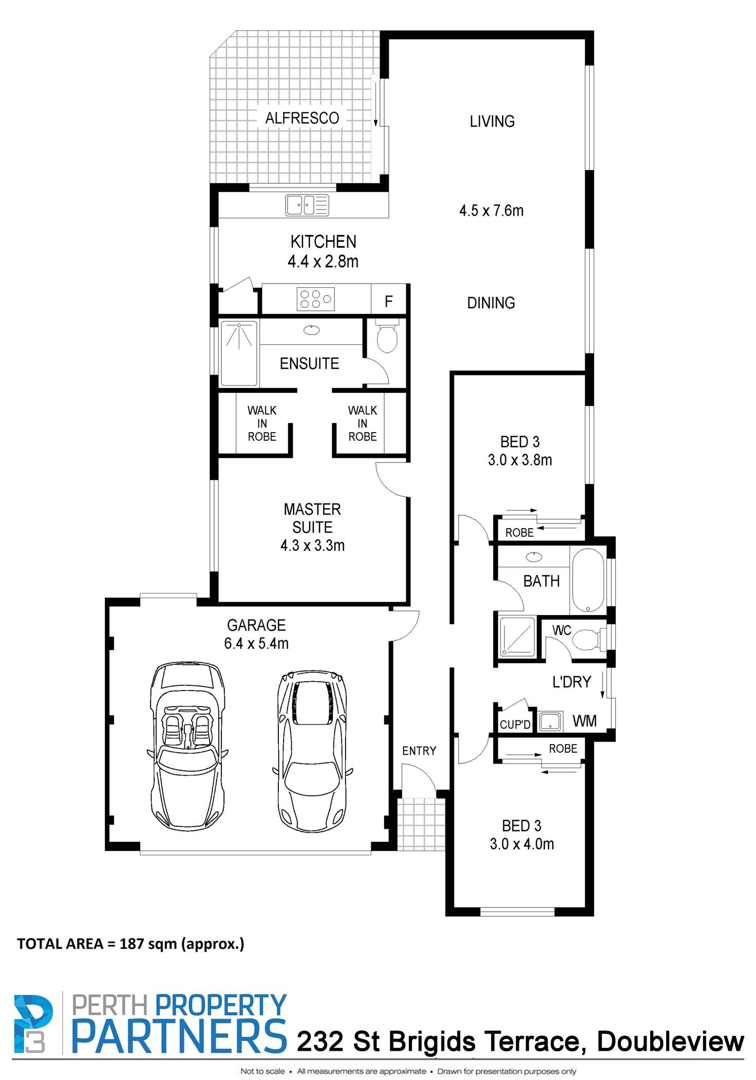 Floorplan of Homely house listing, 232 St Brigids Terrace, Doubleview WA 6018