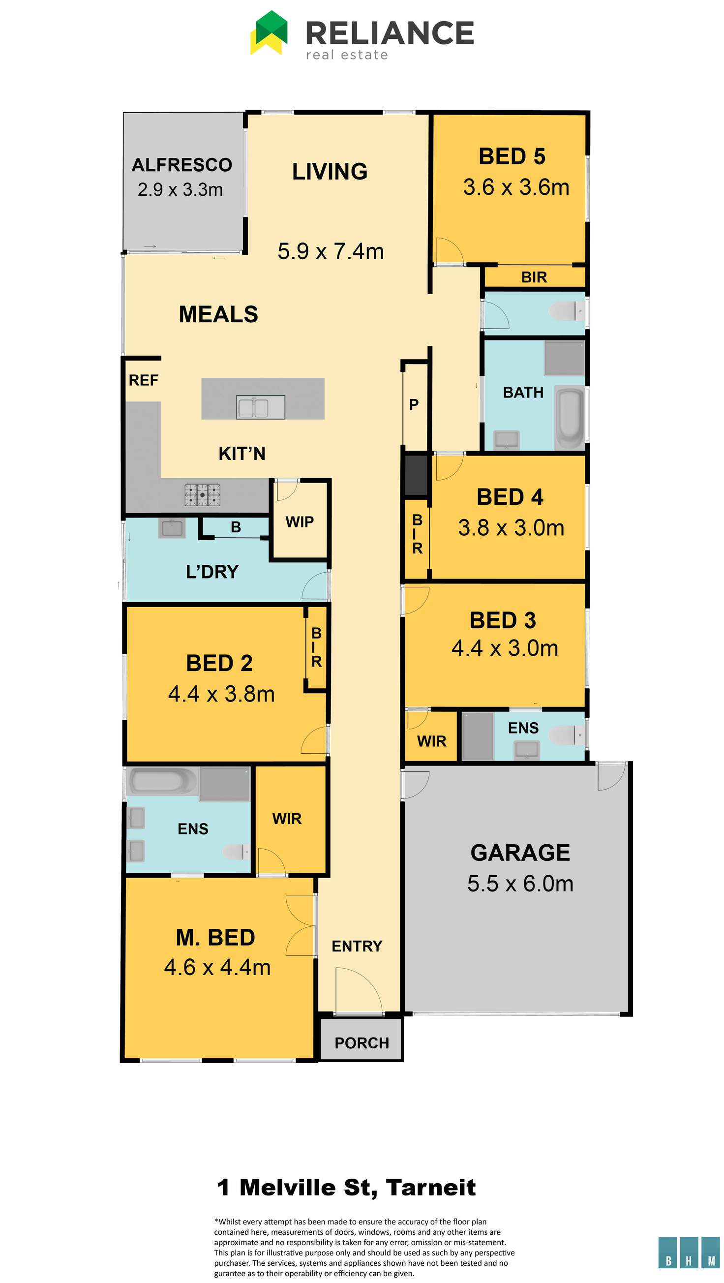Floorplan of Homely house listing, 1 Melville Street, Tarneit VIC 3029