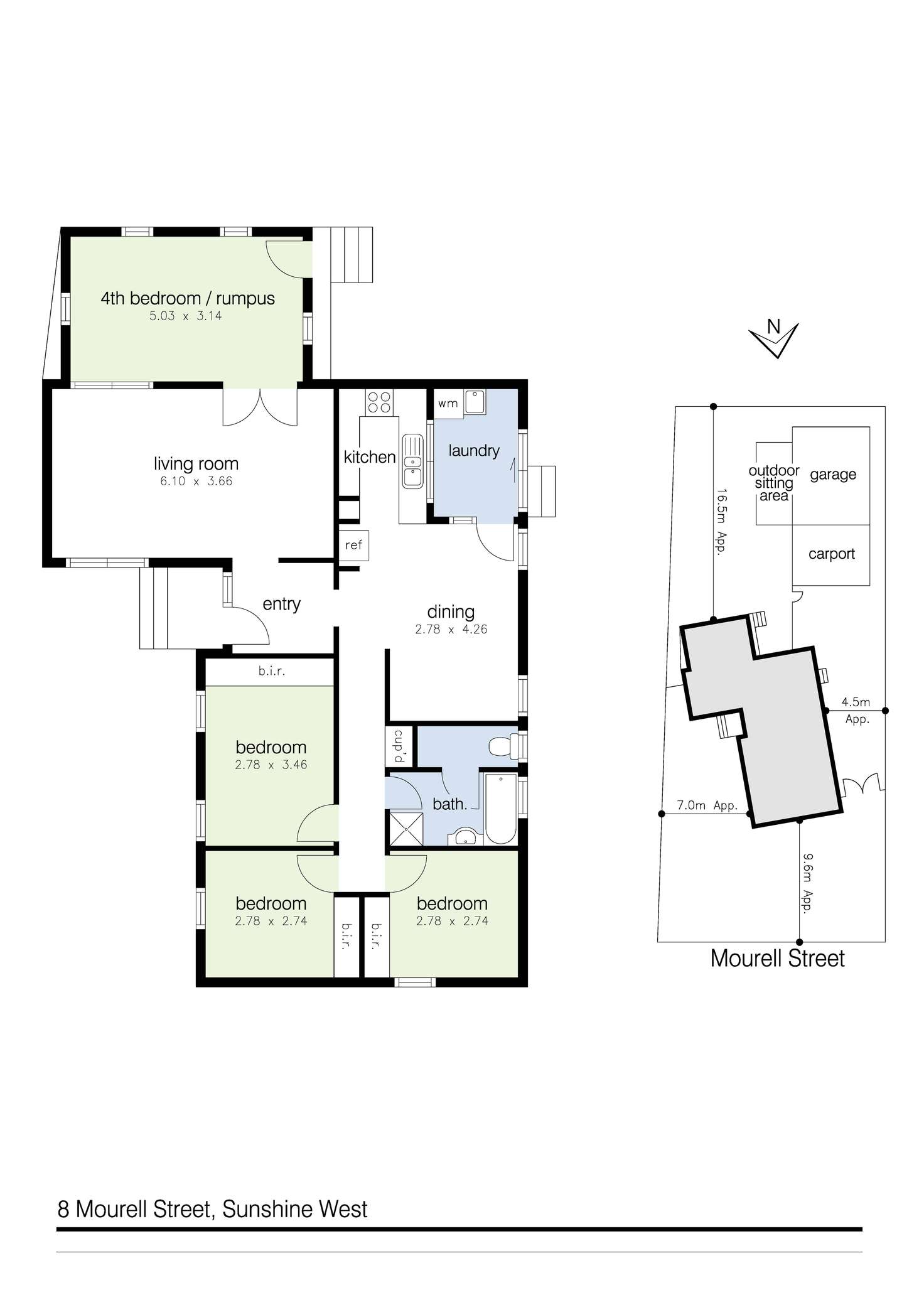 Floorplan of Homely house listing, 8 Mourell Street, Sunshine West VIC 3020