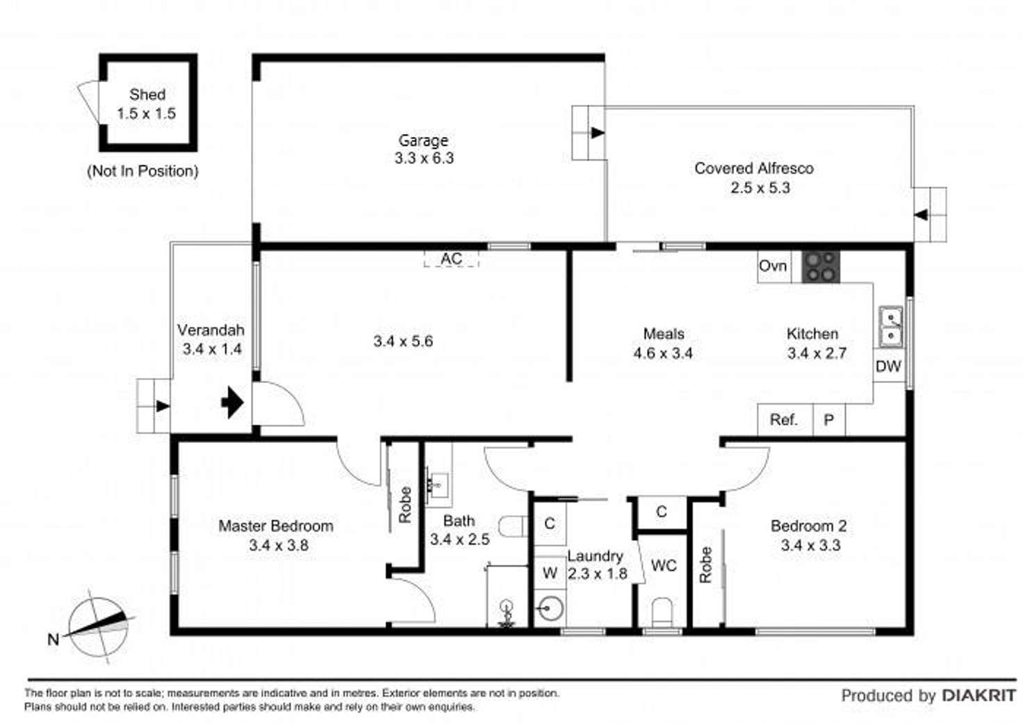Floorplan of Homely unit listing, 70/240 High Street, Hastings VIC 3915