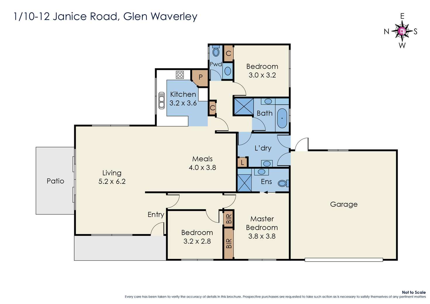 Floorplan of Homely house listing, 1/10 Janice Road, Glen Waverley VIC 3150