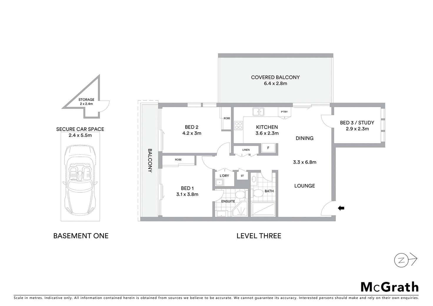Floorplan of Homely unit listing, 301/22 Parkes Street, Harris Park NSW 2150