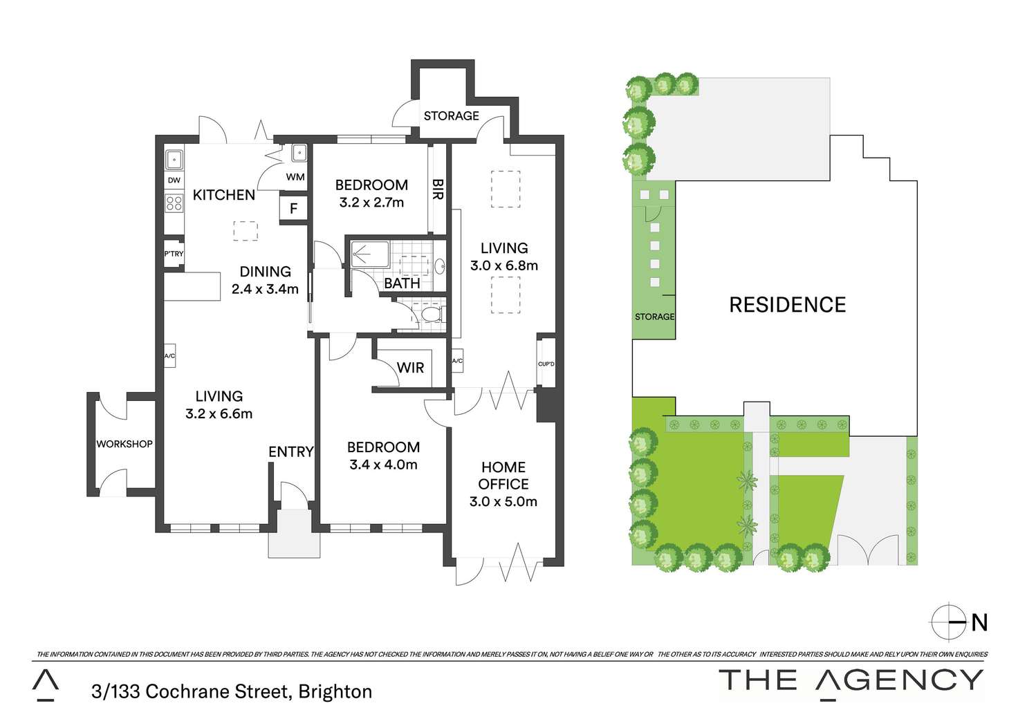 Floorplan of Homely unit listing, 3/133 Cochrane Street, Brighton VIC 3186