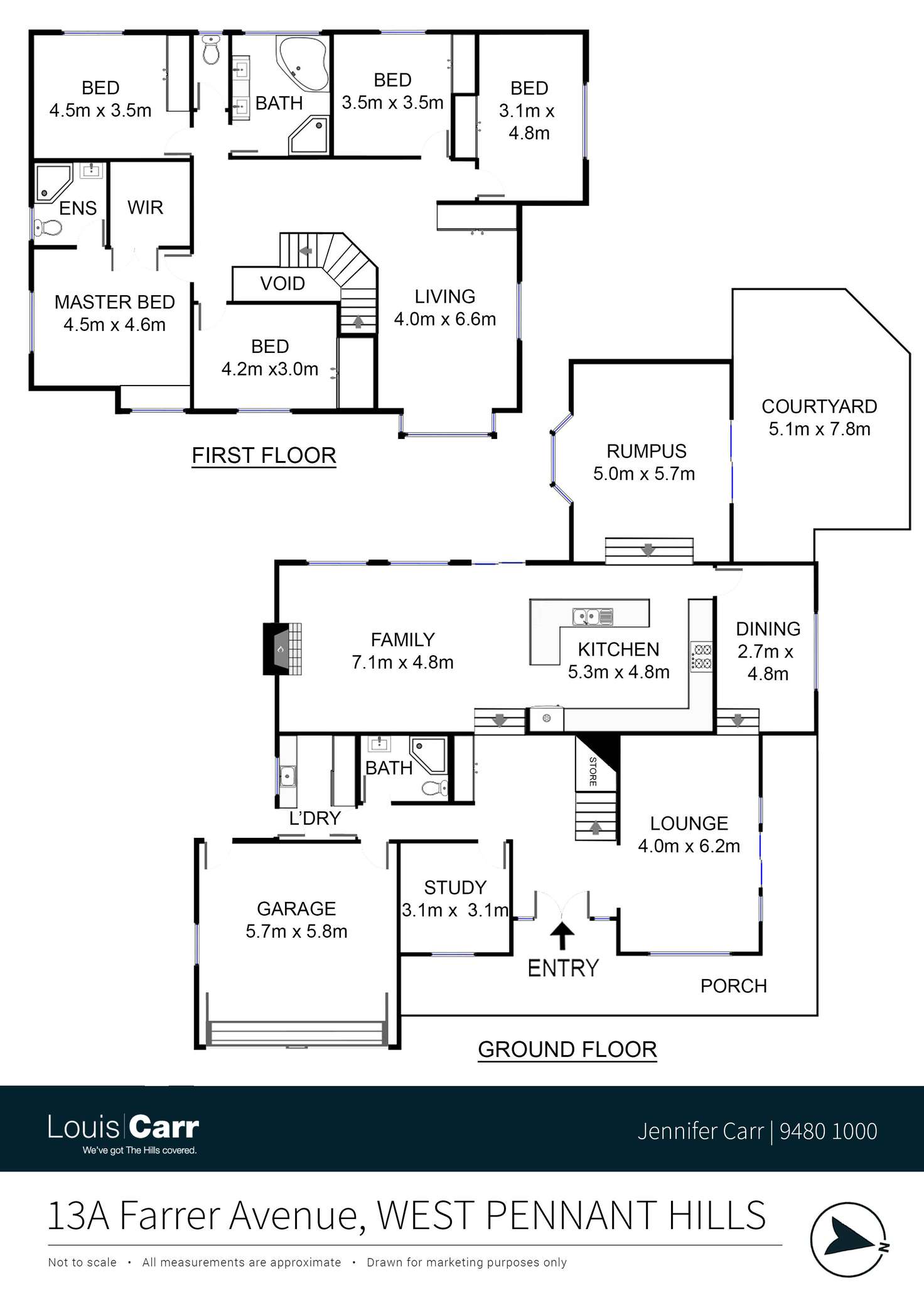 Floorplan of Homely house listing, 13A Farrer Avenue, West Pennant Hills NSW 2125