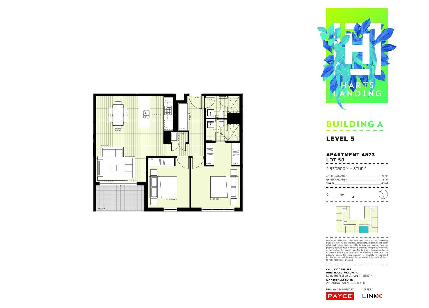 Floorplan of Homely apartment listing, D623/1 Lord Sheffield Circuit, Penrith NSW 2750