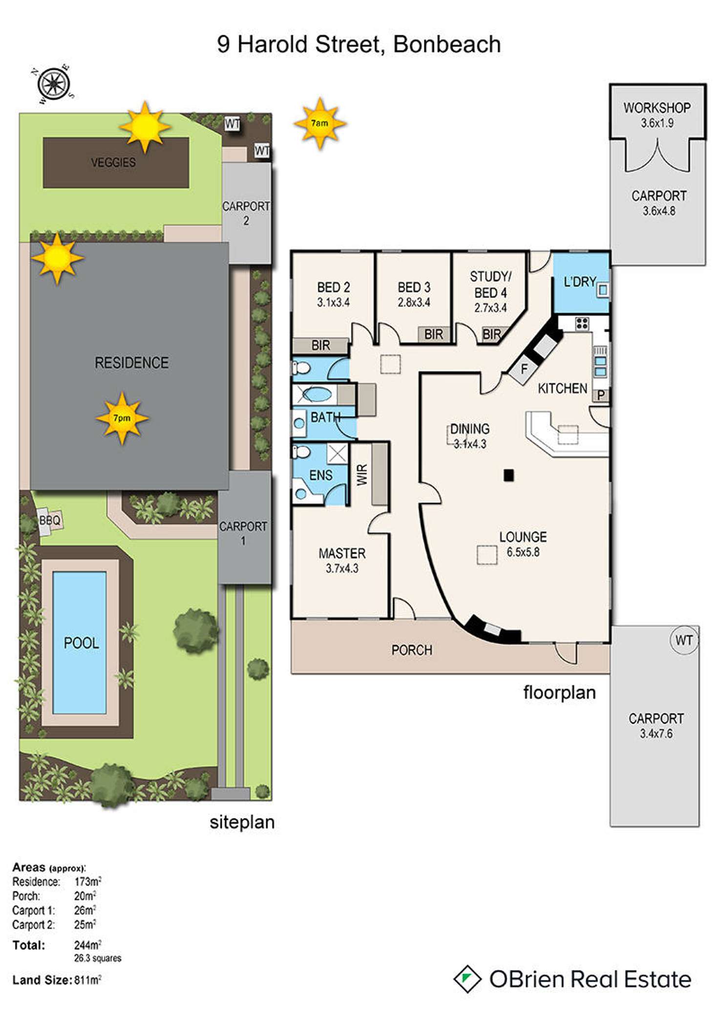 Floorplan of Homely house listing, 9 Harold Street, Bonbeach VIC 3196