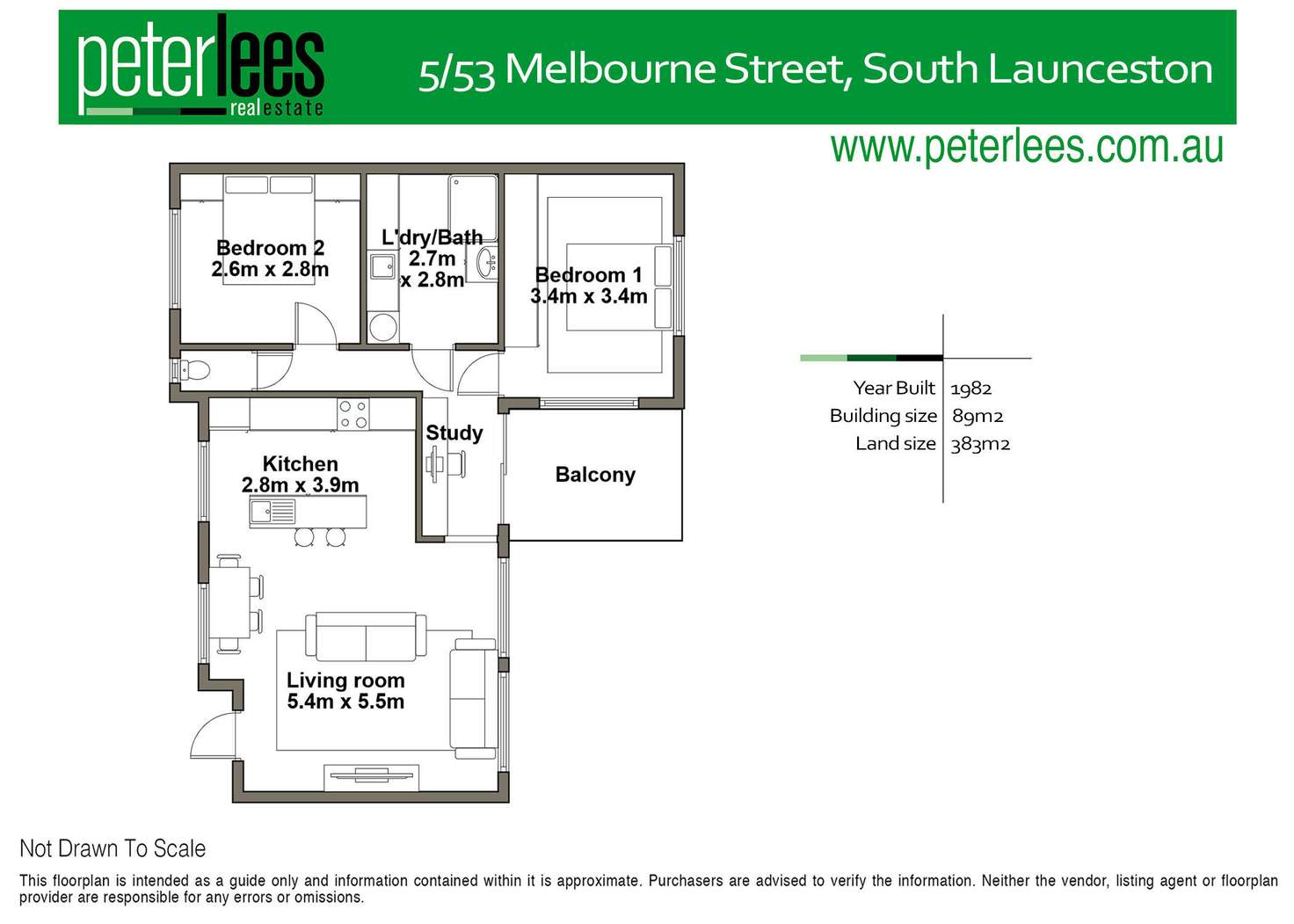 Floorplan of Homely unit listing, 5/53 Melbourne Street, South Launceston TAS 7249