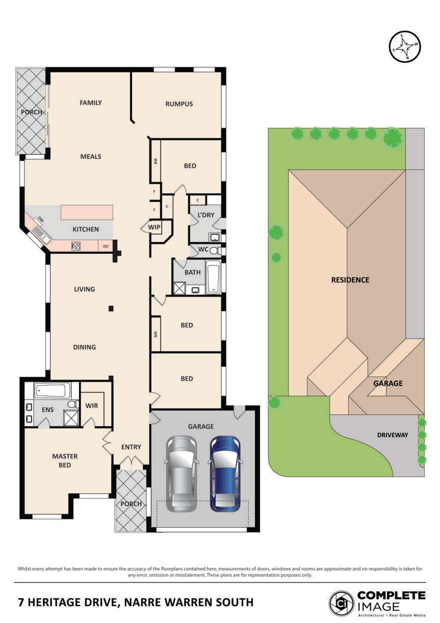 Floorplan of Homely house listing, 7 Heritage Drive, Narre Warren South VIC 3805