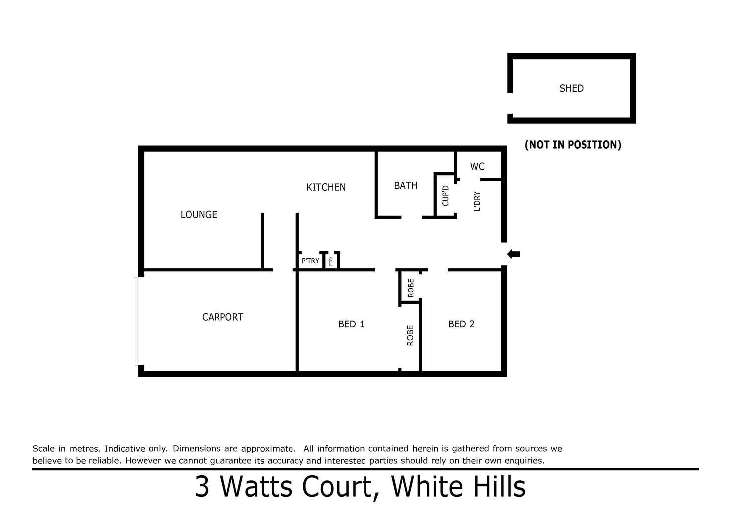 Floorplan of Homely house listing, 3 Watts Court, White Hills VIC 3550
