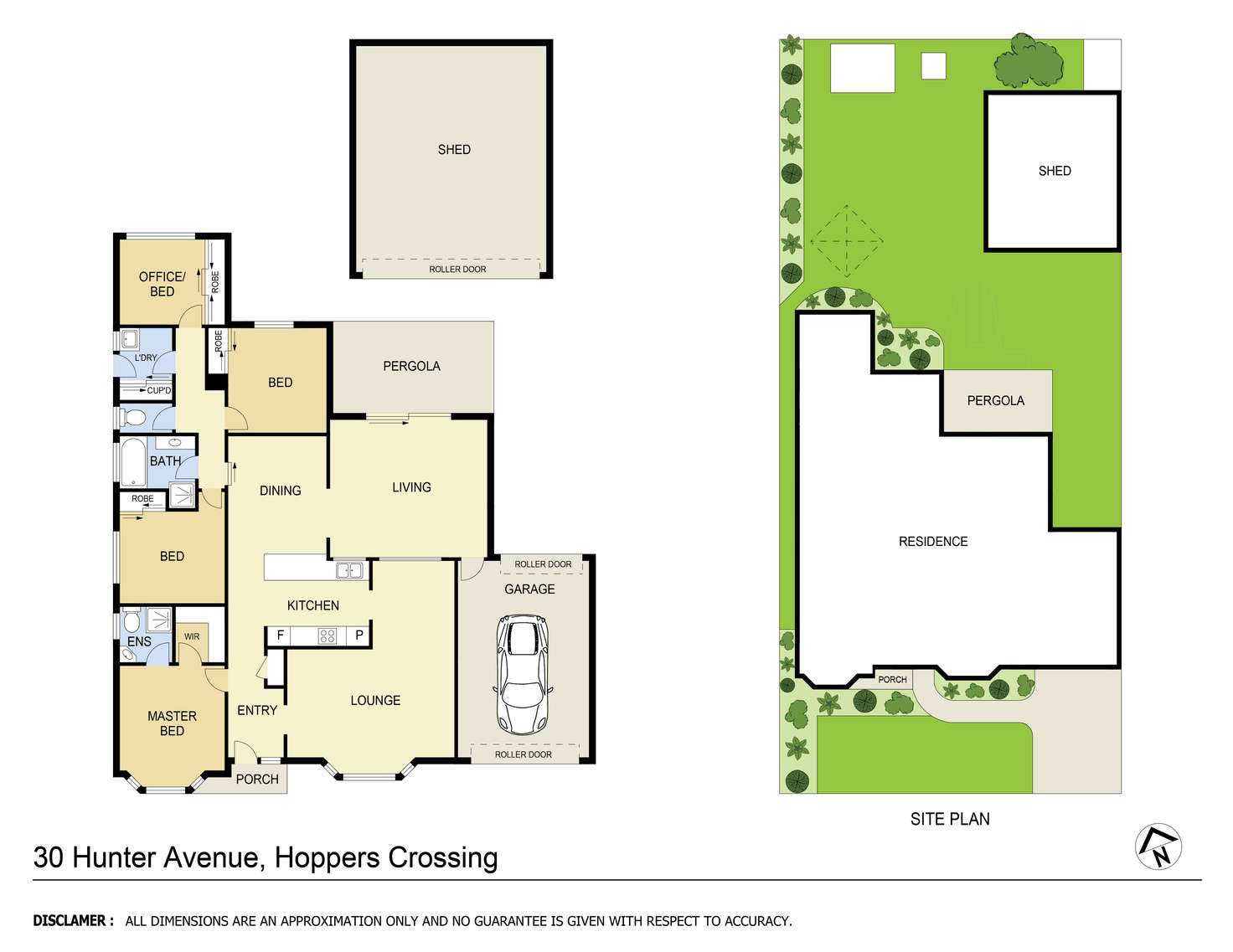 Floorplan of Homely house listing, 30 Hunter Avenue, Hoppers Crossing VIC 3029