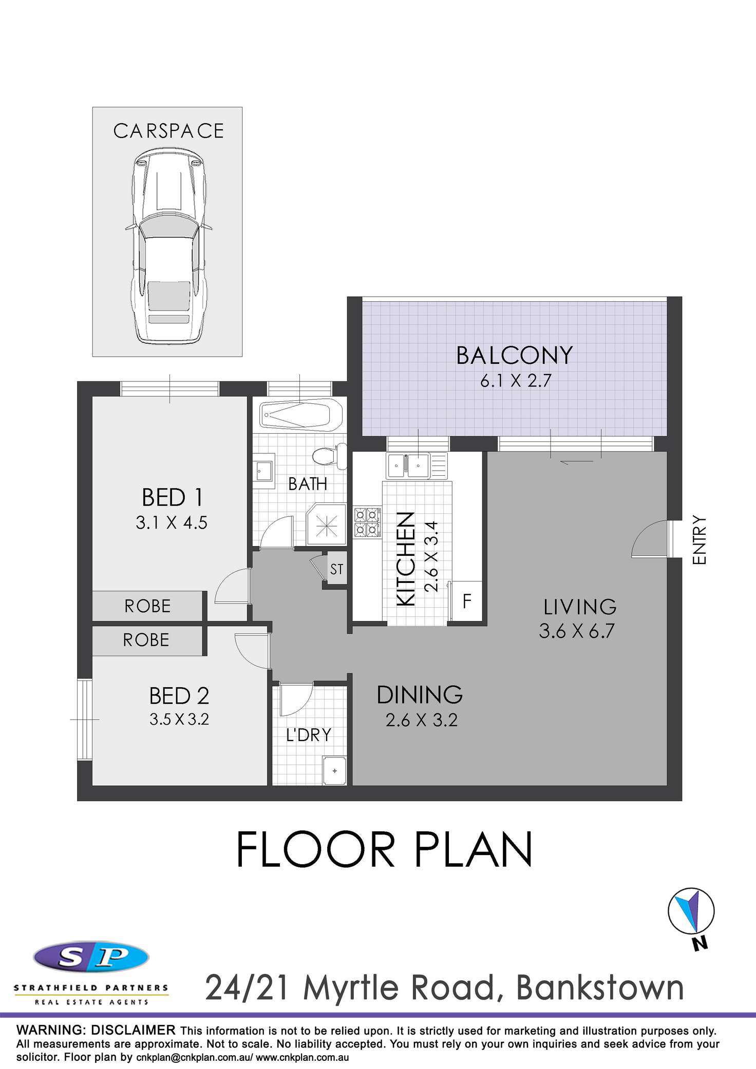 Floorplan of Homely apartment listing, 24/21 Myrtle Street, Bankstown NSW 2200