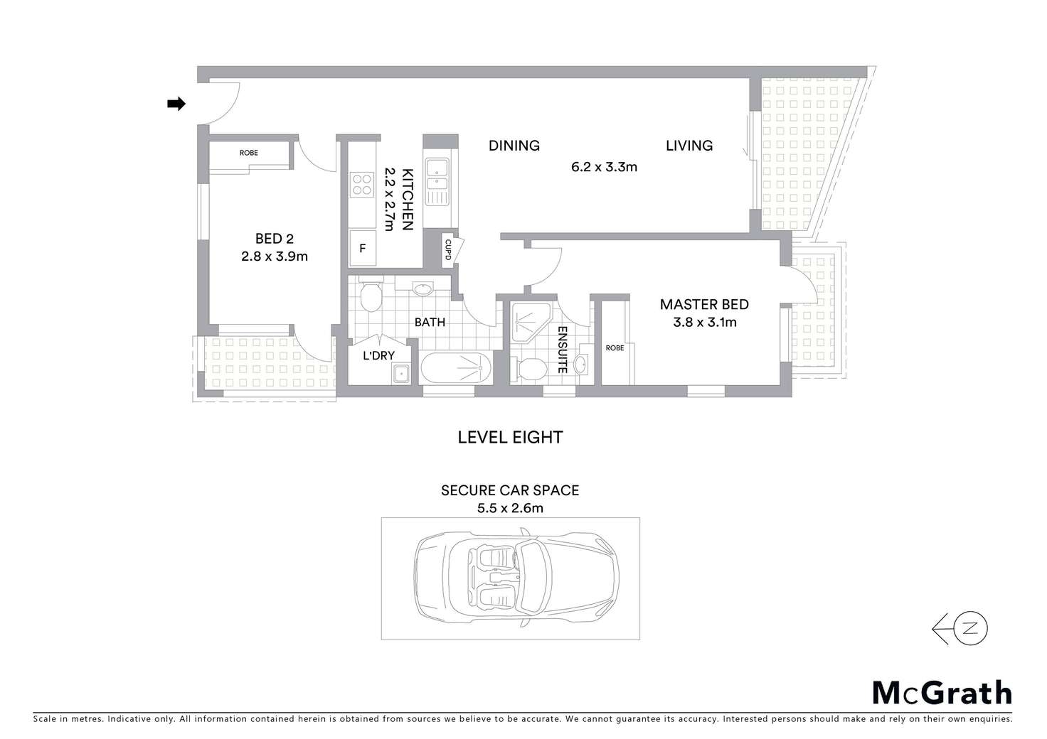 Floorplan of Homely apartment listing, 801/2 Atchison Street, St Leonards NSW 2065