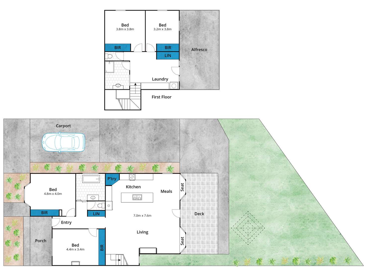 Floorplan of Homely house listing, 3 Seymour Crescent, Soldiers Hill VIC 3350