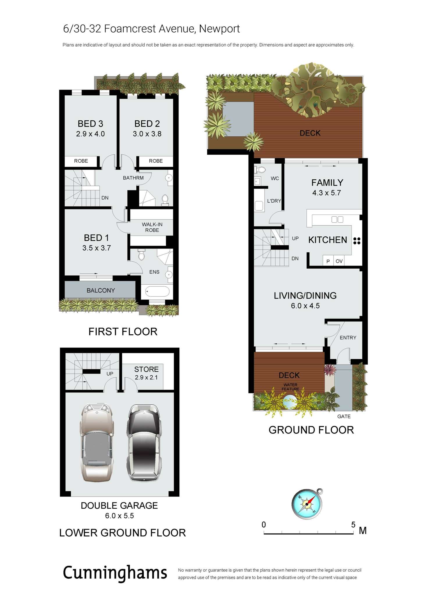 Floorplan of Homely townhouse listing, 6/30-32 Foamcrest Avenue, Newport NSW 2106