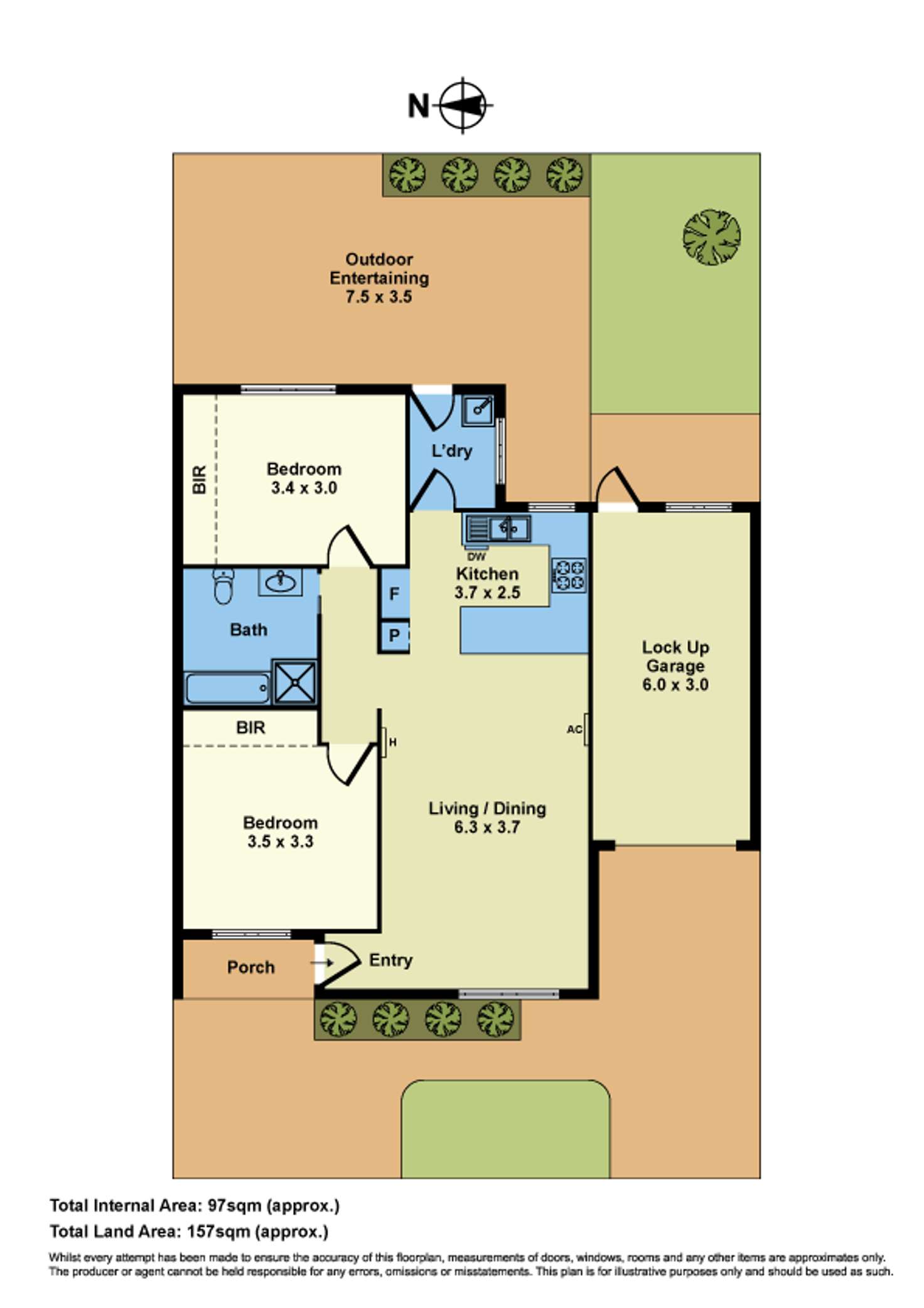 Floorplan of Homely unit listing, 2/102 The Avenue, Spotswood VIC 3015