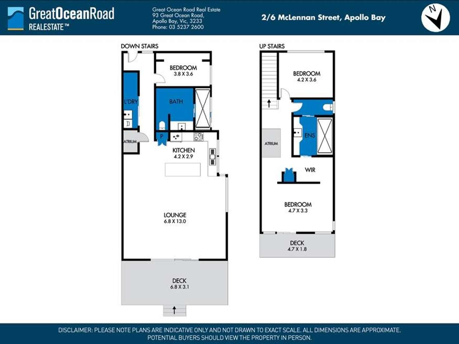 Floorplan of Homely house listing, 2/6 McLennan Street, Apollo Bay VIC 3233