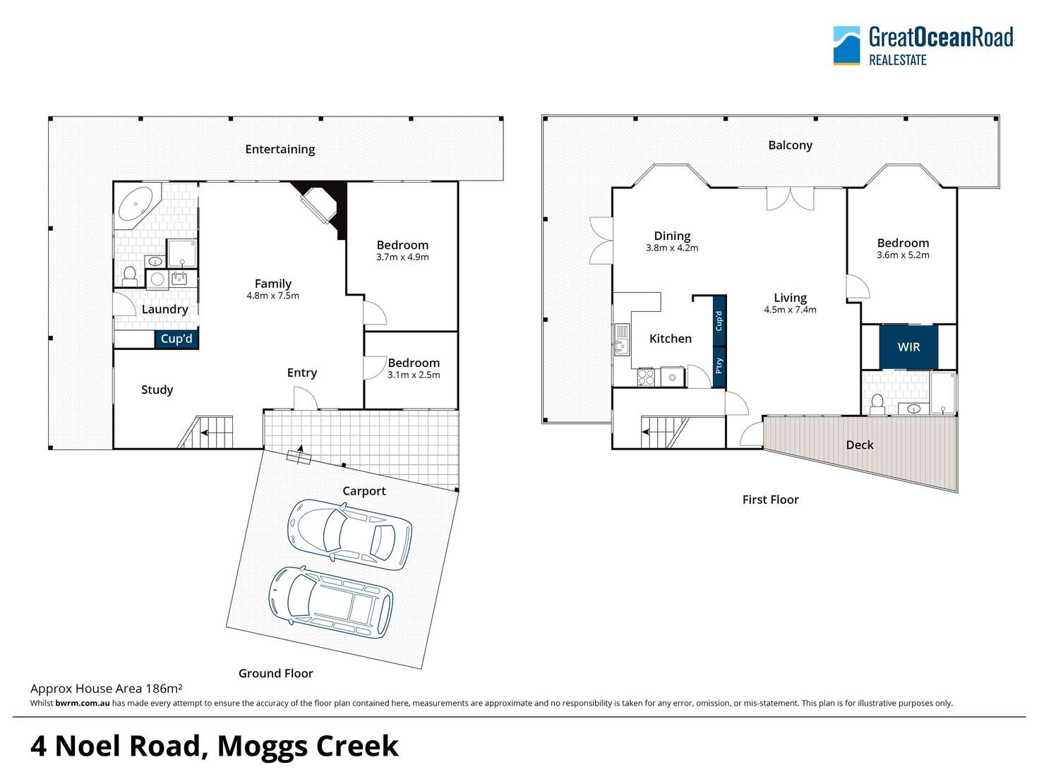 Floorplan of Homely house listing, 4 Noel Road, Moggs Creek VIC 3231