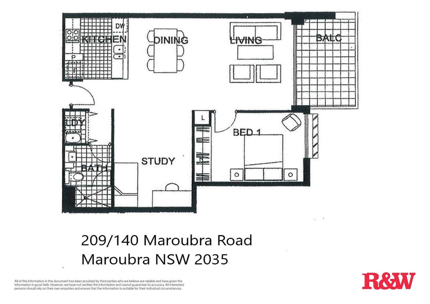 Floorplan of Homely apartment listing, 209/140 Maroubra Road, Maroubra NSW 2035