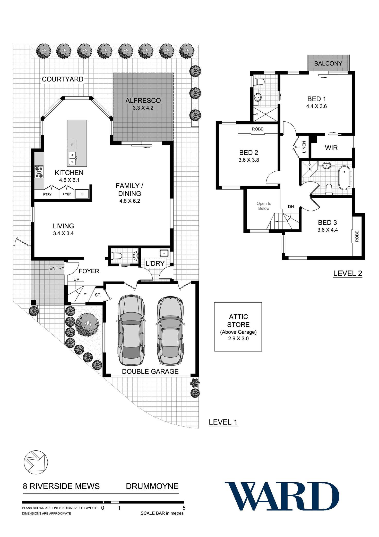 Floorplan of Homely house listing, 8 Riverside Mews, Drummoyne NSW 2047