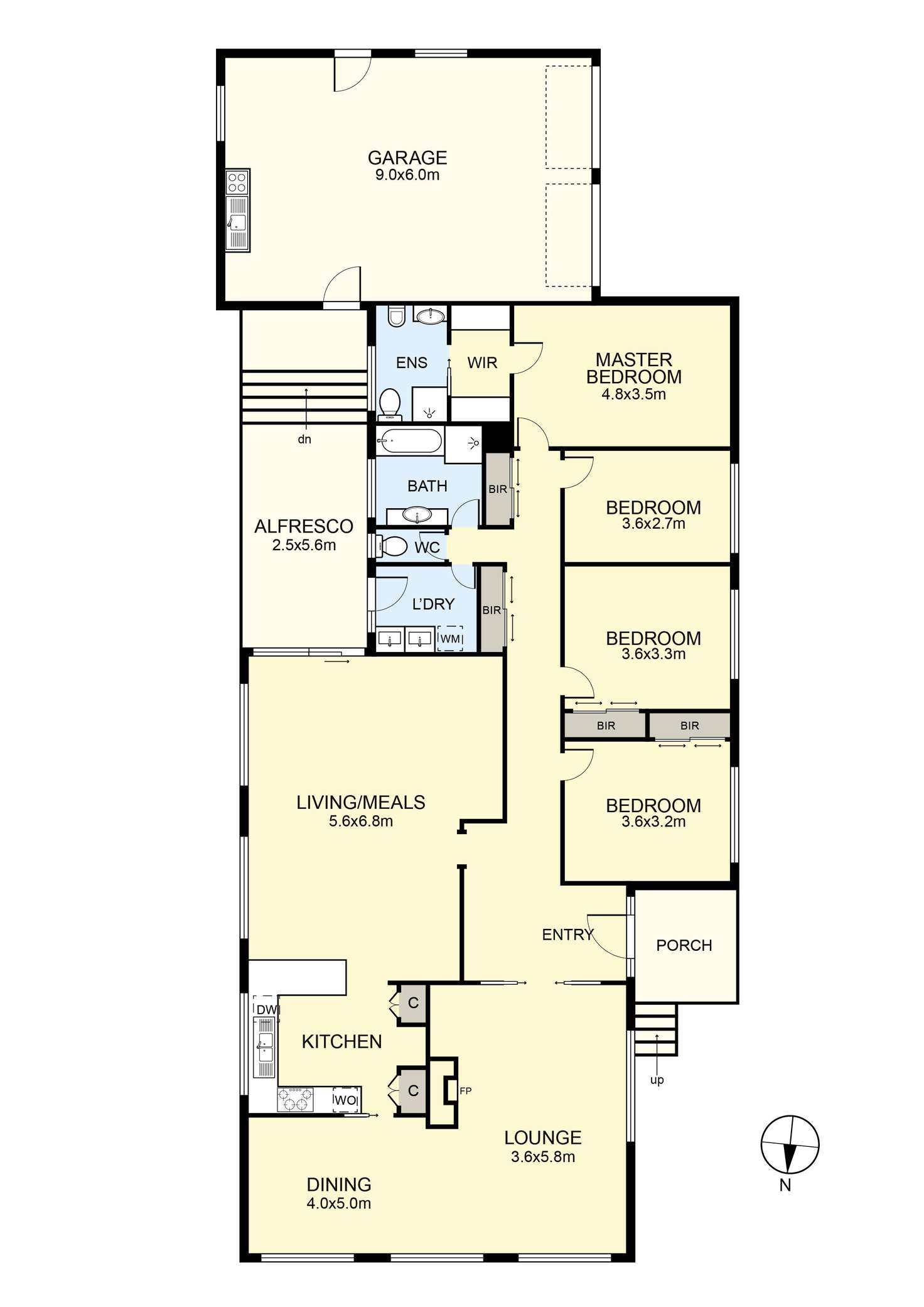 Floorplan of Homely house listing, 19 Davidson Street, Reservoir VIC 3073