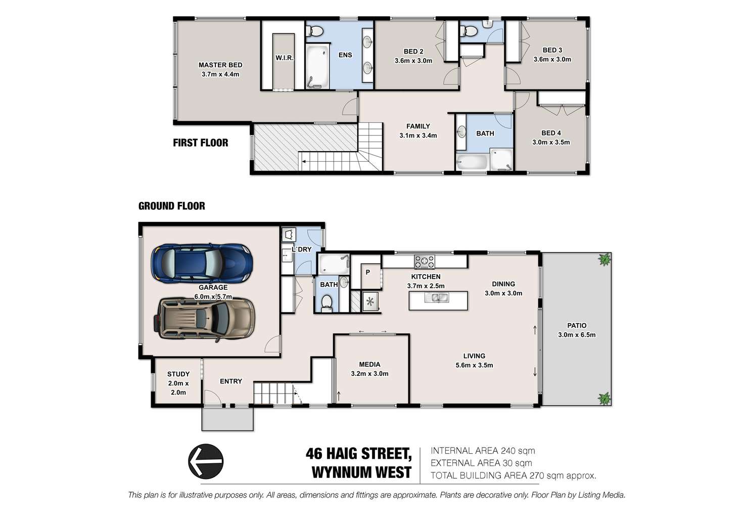 Floorplan of Homely house listing, 46 Haig Street, Wynnum West QLD 4178
