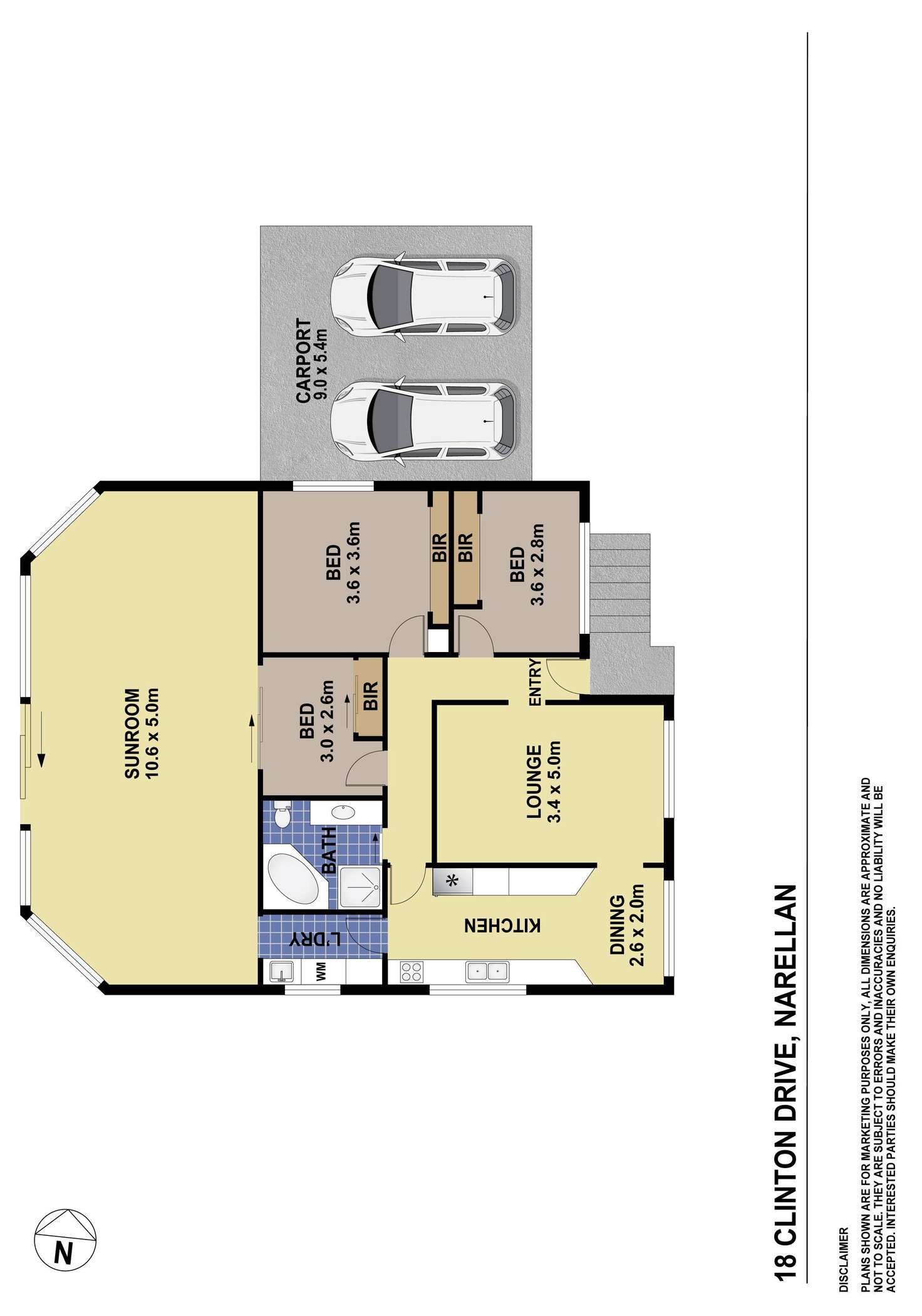 Floorplan of Homely house listing, 18 Clinton Drive, Narellan NSW 2567