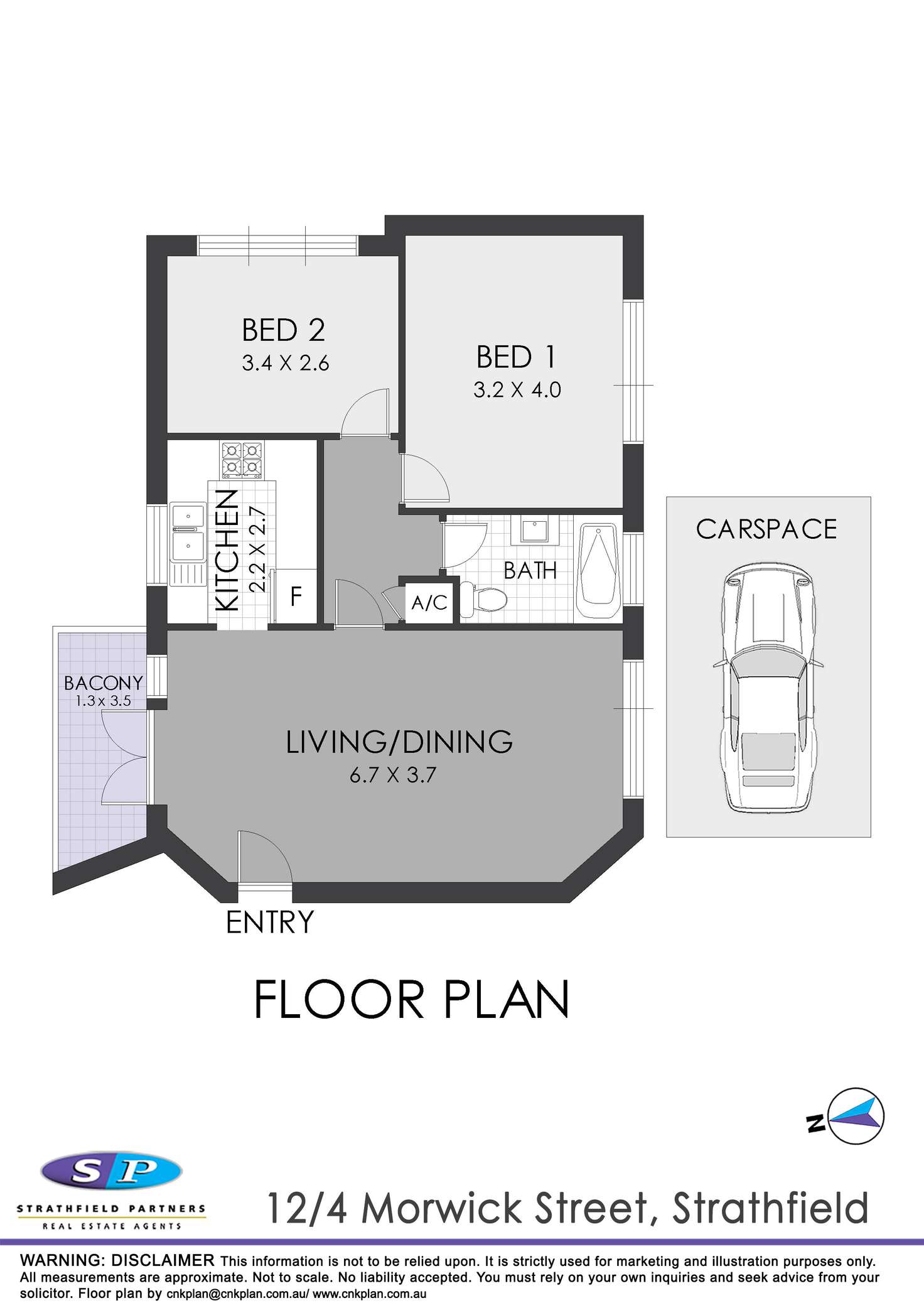 Floorplan of Homely unit listing, 12/4-6 Morwick Street, Strathfield NSW 2135