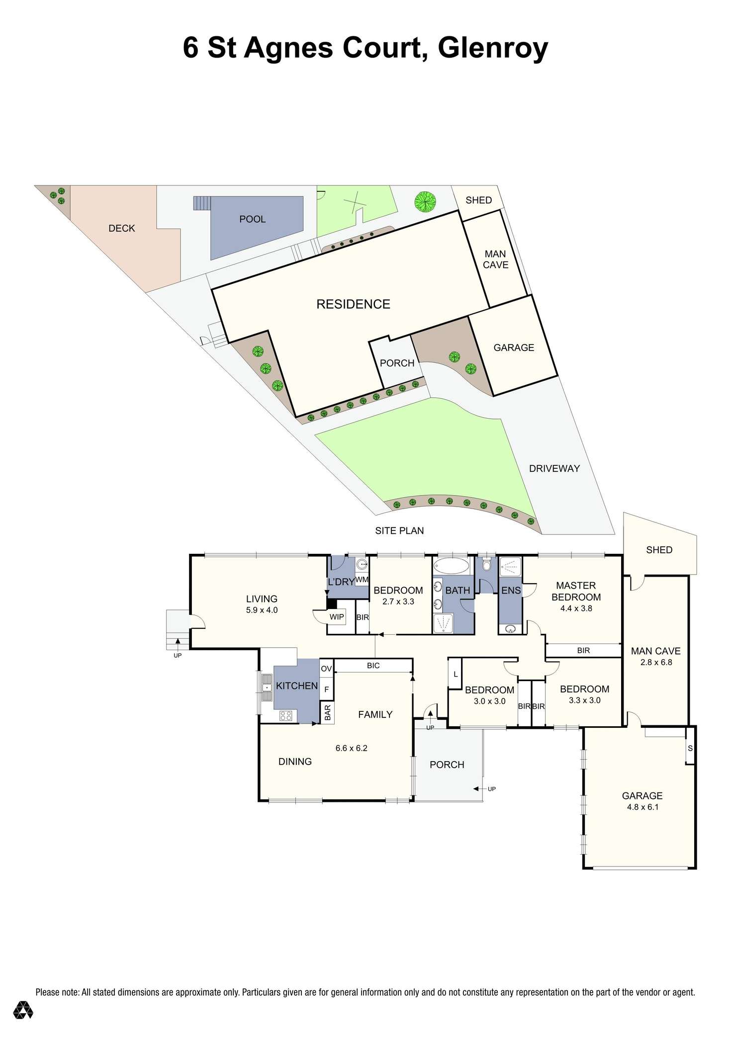 Floorplan of Homely house listing, 6 St Agnes Court, Glenroy VIC 3046