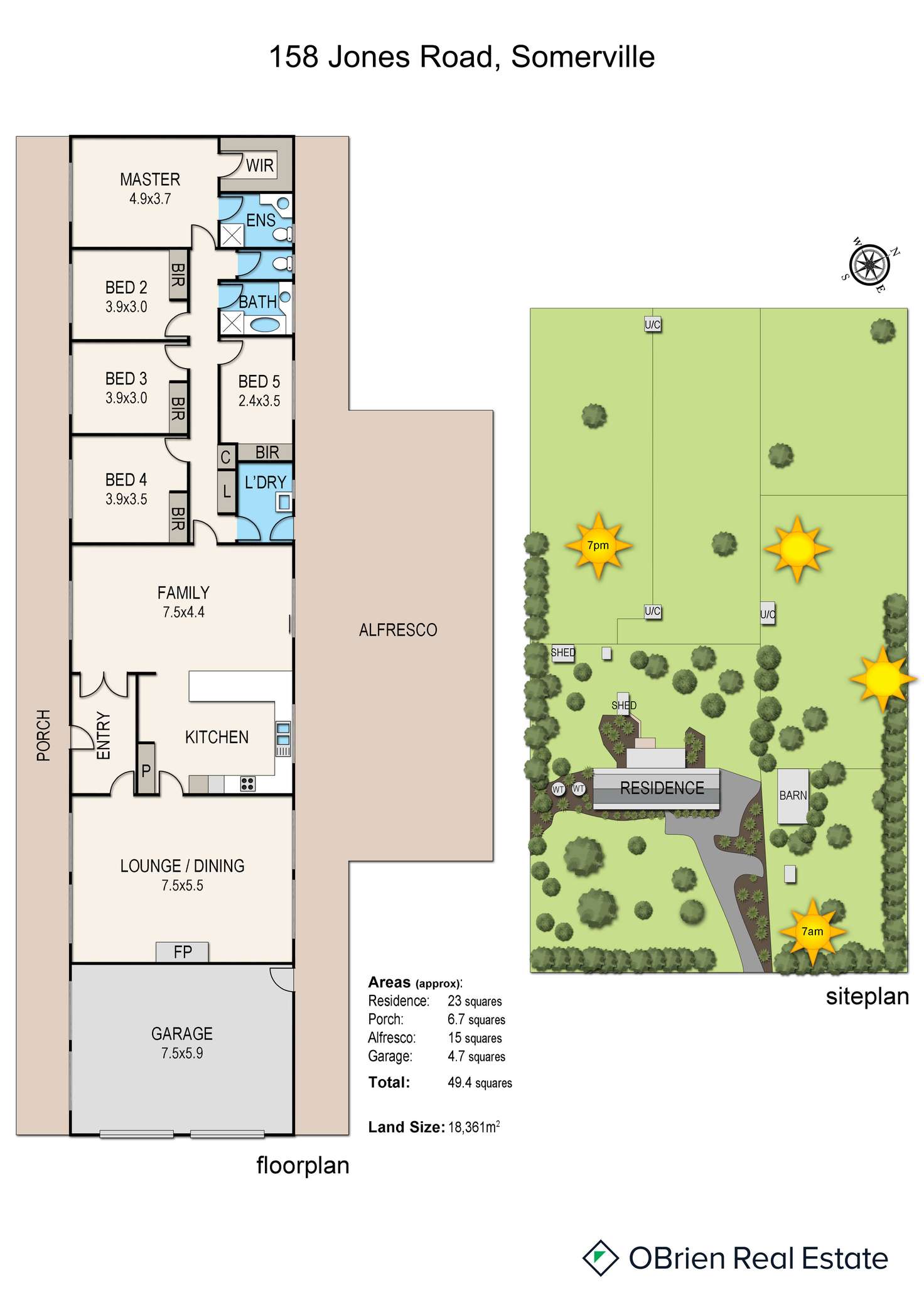 Floorplan of Homely house listing, 158 Jones Road, Somerville VIC 3912