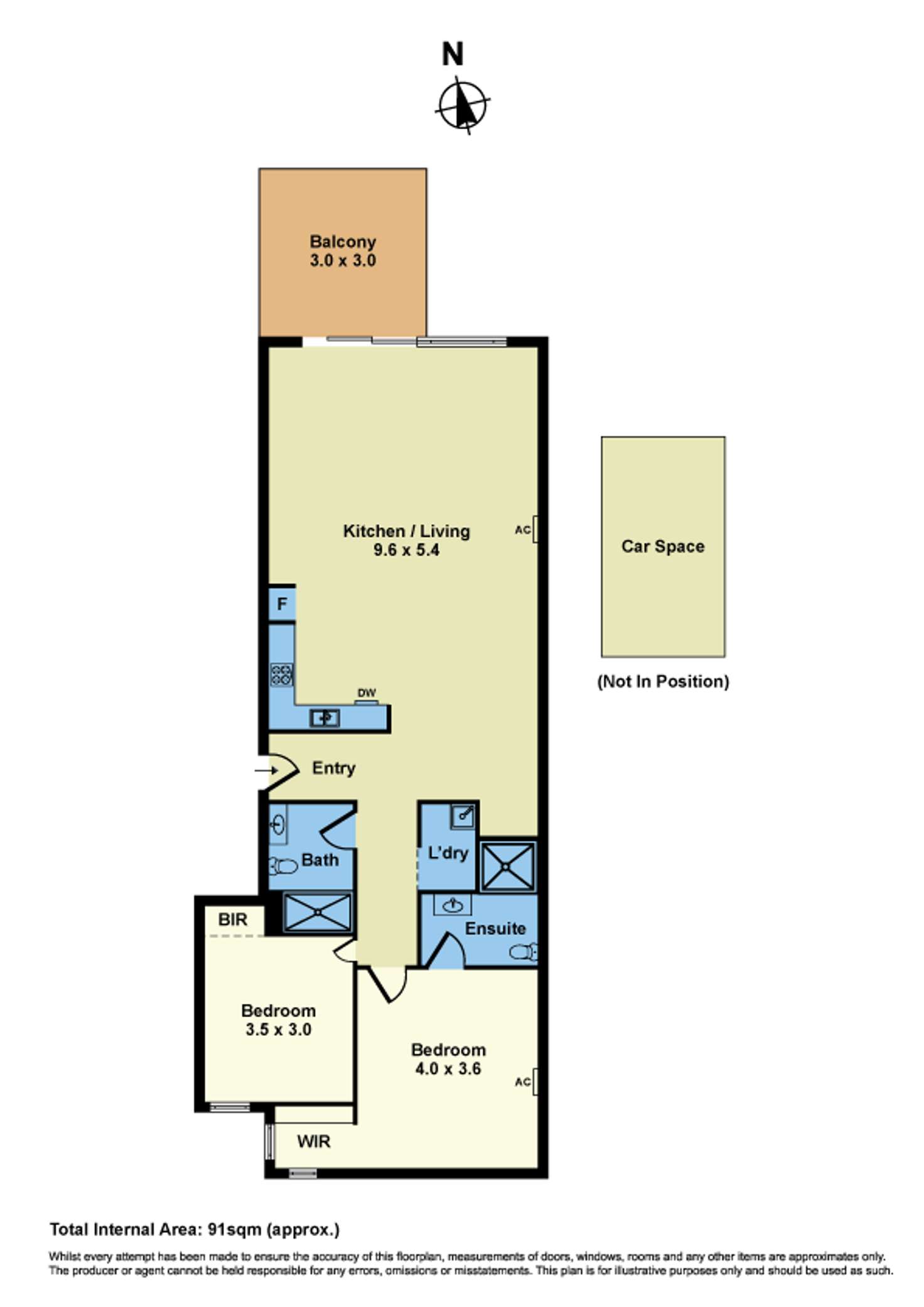 Floorplan of Homely apartment listing, 8/28 Salisbury Street, Yarraville VIC 3013