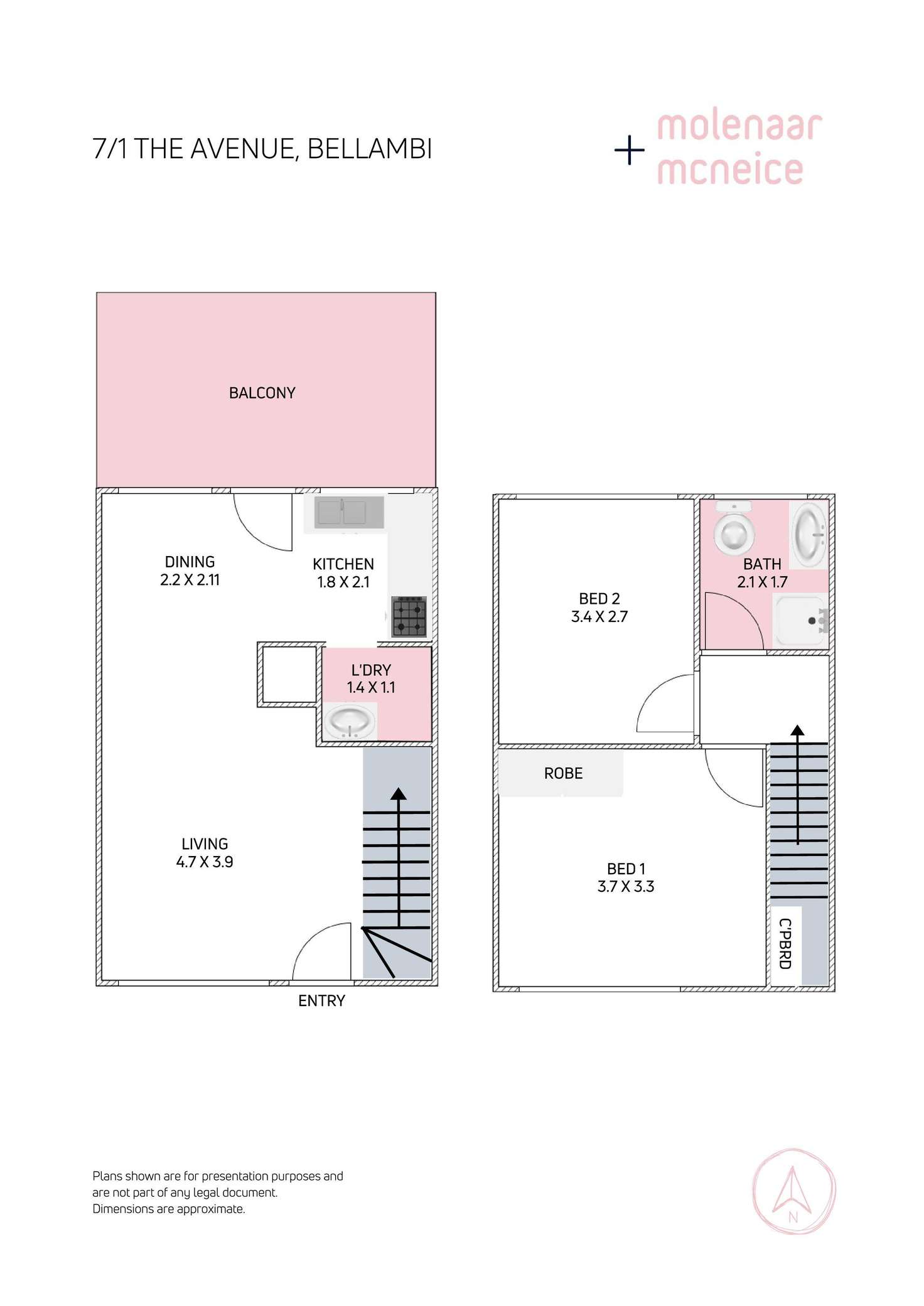 Floorplan of Homely townhouse listing, 7/1 The Avenue, Bellambi NSW 2518