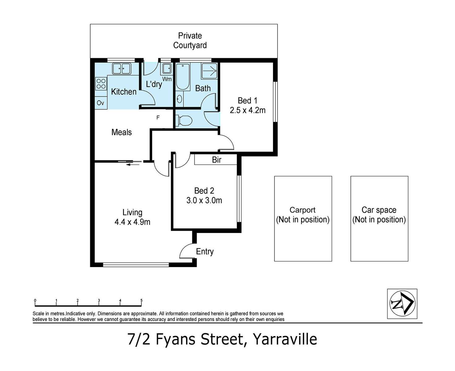 Floorplan of Homely villa listing, 7/2 Fyans Street, Yarraville VIC 3013