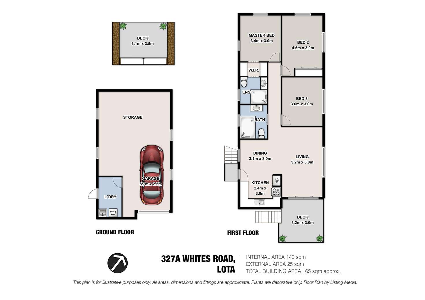 Floorplan of Homely house listing, 327A Whites Road, Lota QLD 4179