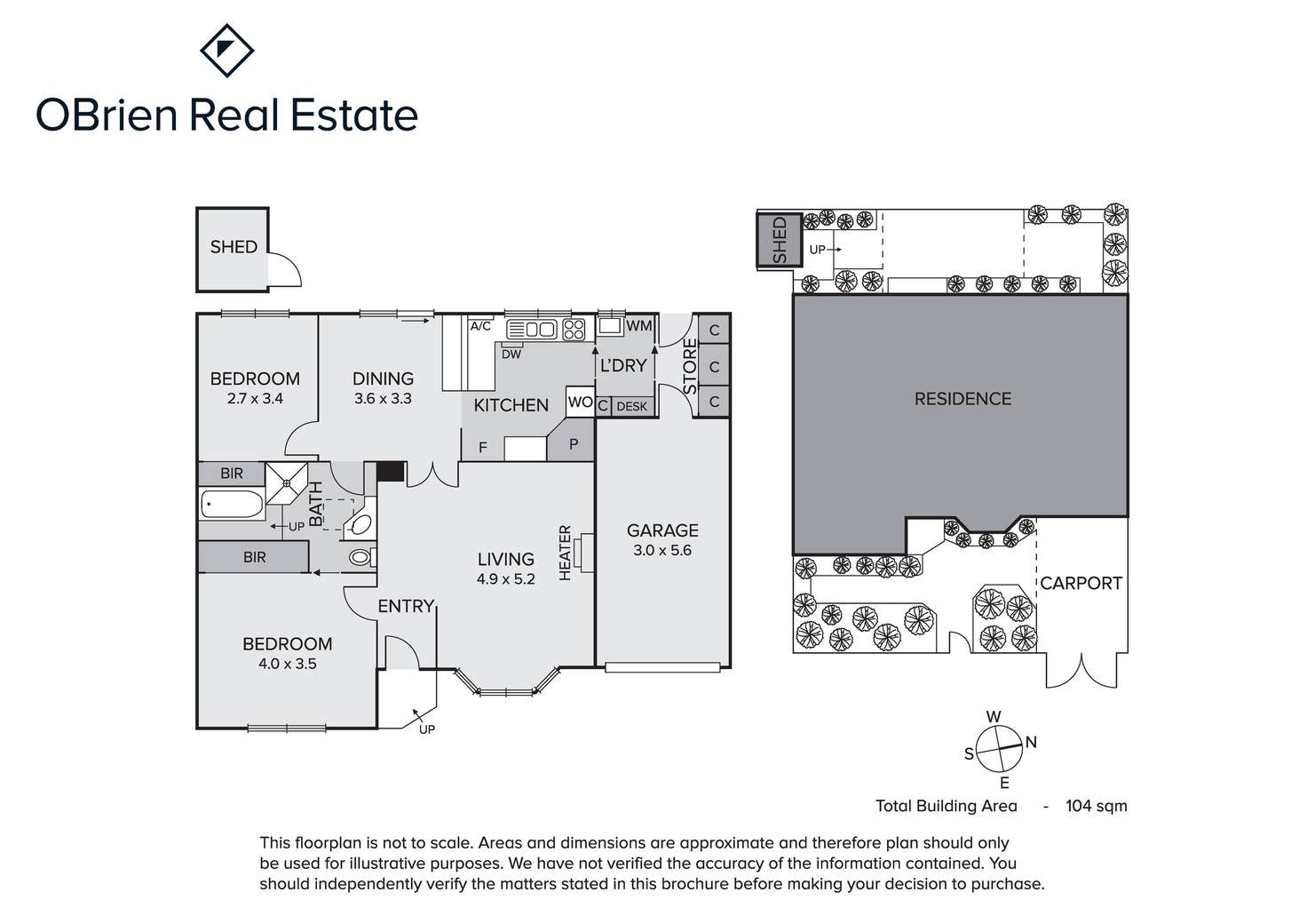 Floorplan of Homely unit listing, 19a The Crescent, Highett VIC 3190