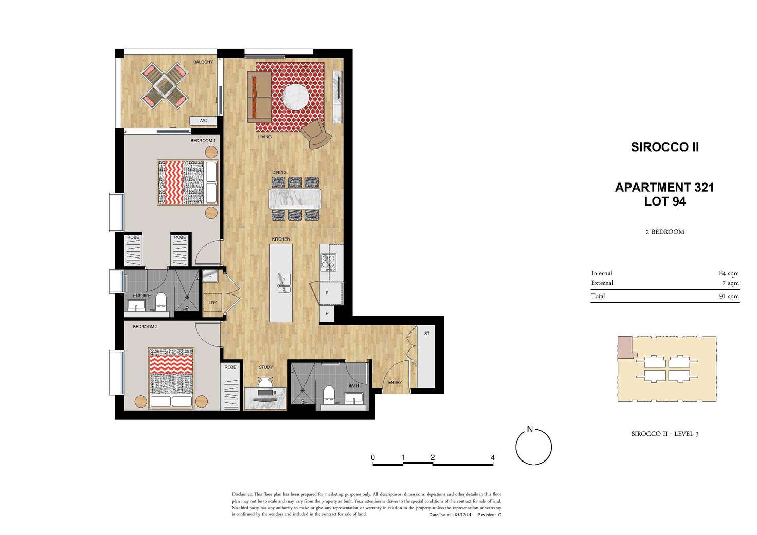 Floorplan of Homely apartment listing, 321/24-32 Koorine Street, Ermington NSW 2115