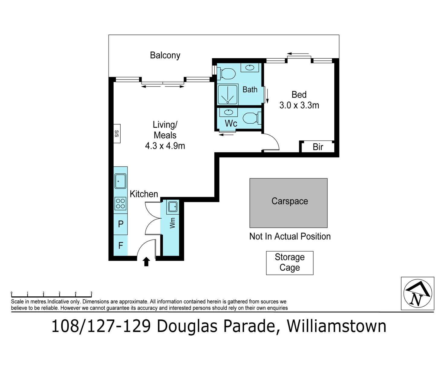 Floorplan of Homely apartment listing, 108/127 Douglas Parade, Williamstown VIC 3016
