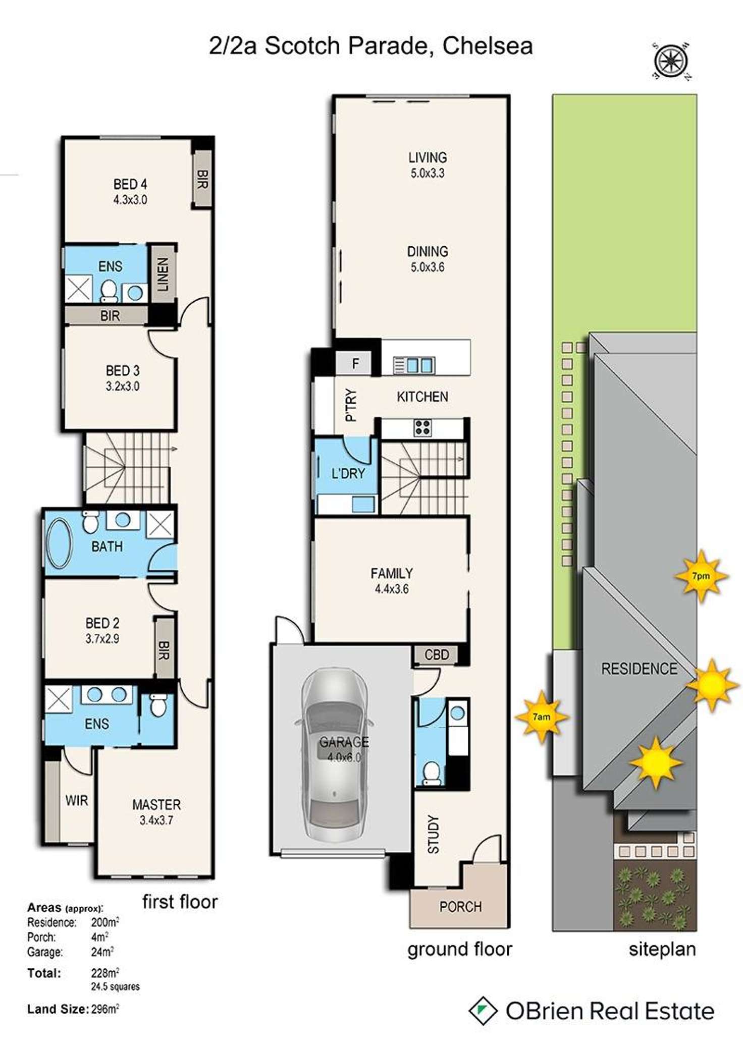 Floorplan of Homely townhouse listing, 2/2A Scotch Parade, Chelsea VIC 3196