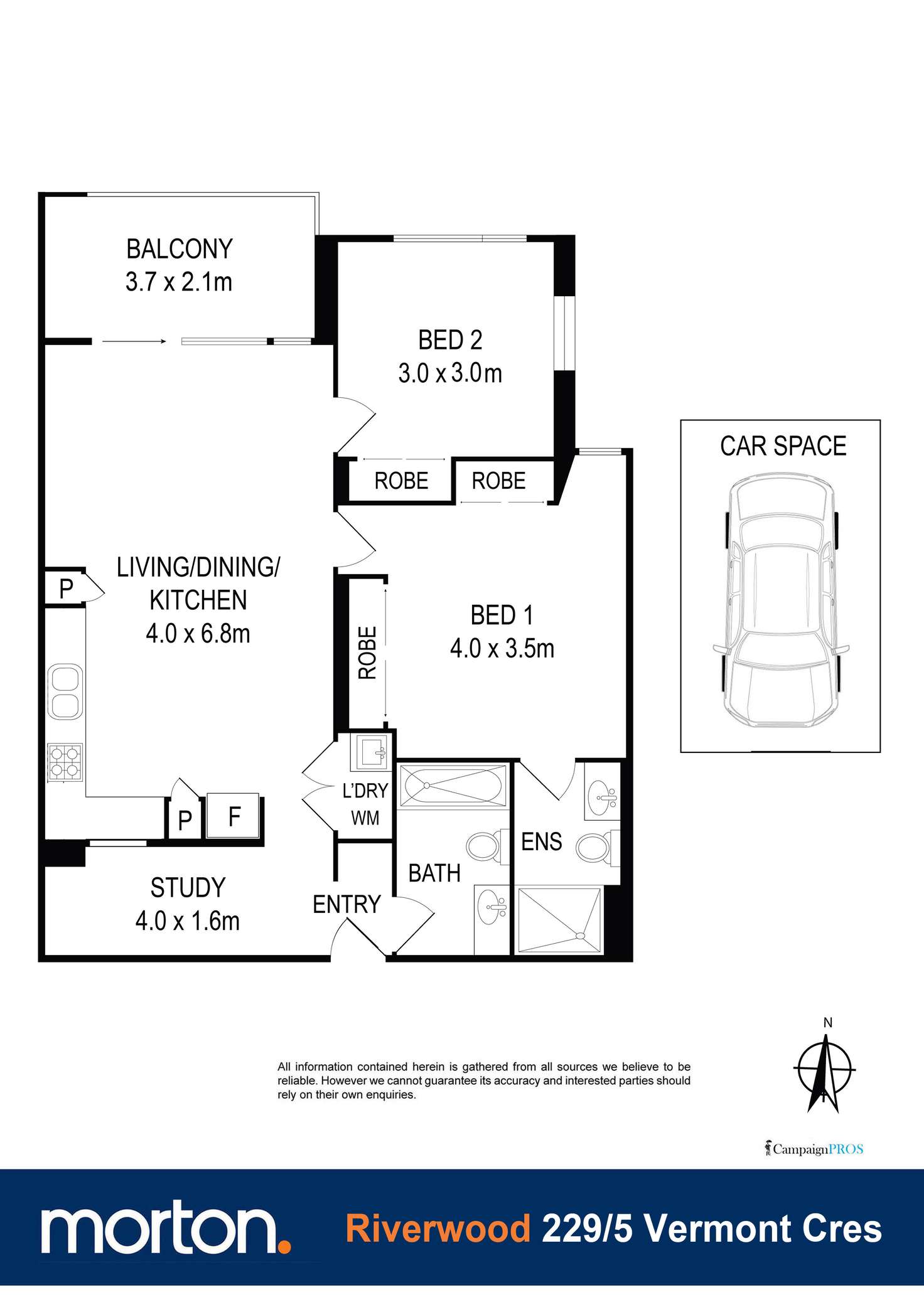 Floorplan of Homely apartment listing, 229/5 Vermont Crescent, Riverwood NSW 2210