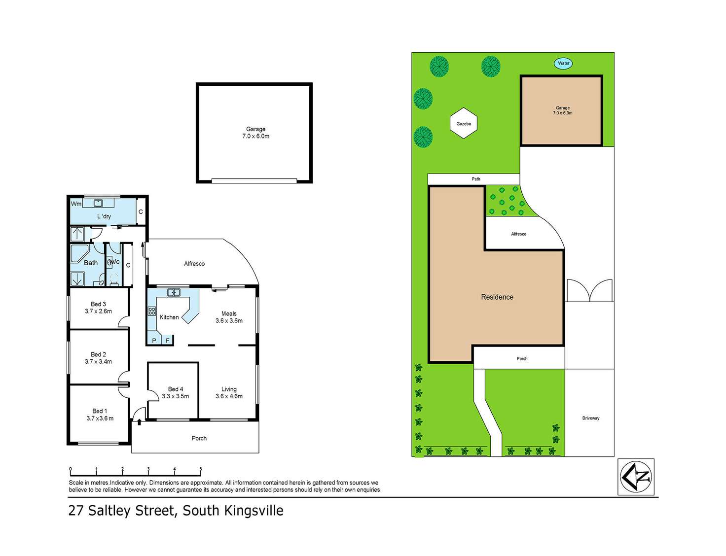 Floorplan of Homely house listing, 27 Saltley Street, South Kingsville VIC 3015