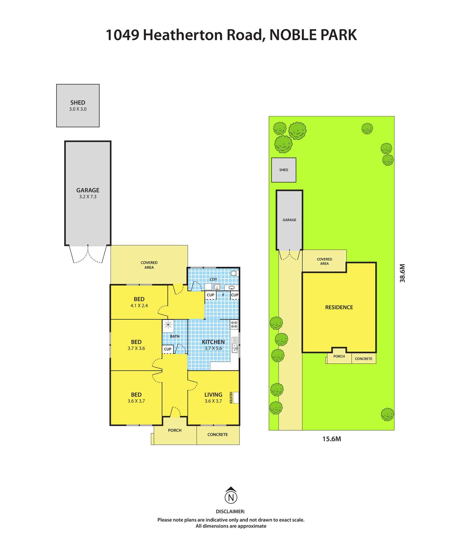 Floorplan of Homely house listing, 1049 Heatherton Road, Noble Park VIC 3174