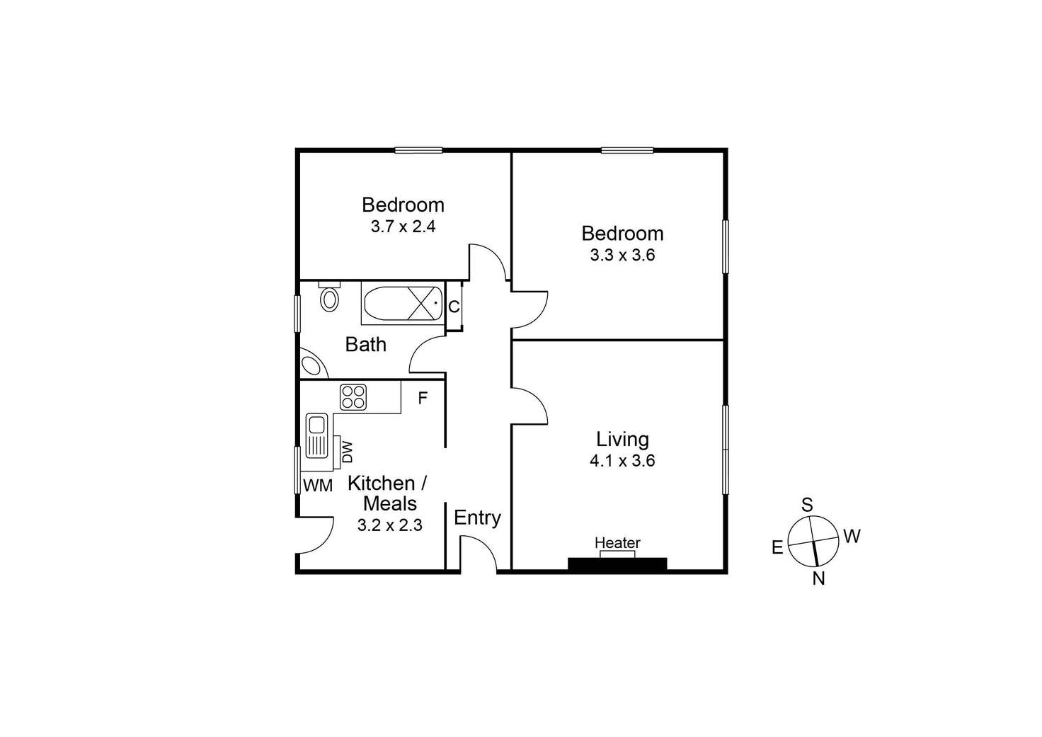 Floorplan of Homely apartment listing, 18 Duke Street, St Kilda VIC 3182