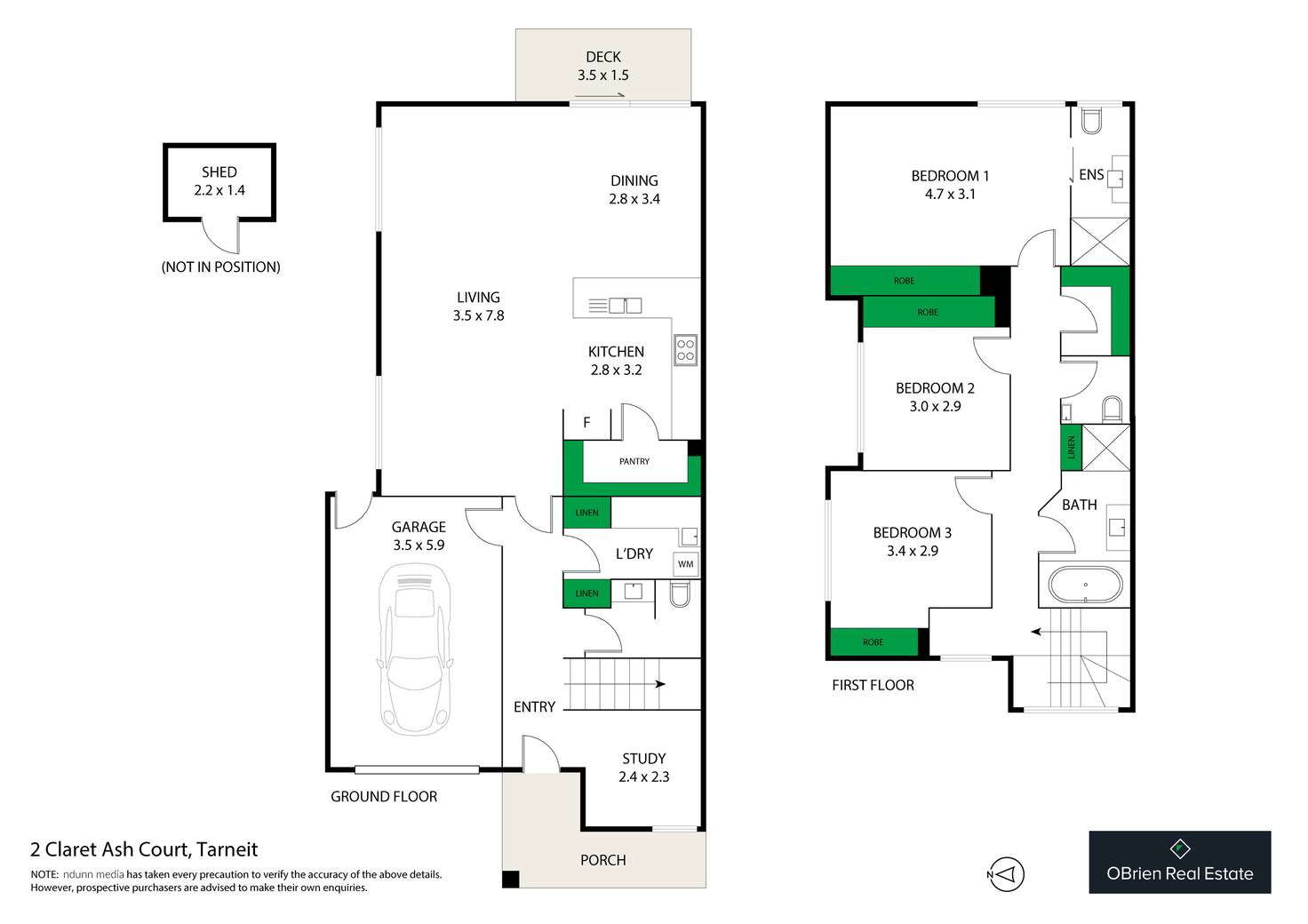 Floorplan of Homely townhouse listing, 2A Claret Ash Court, Tarneit VIC 3029