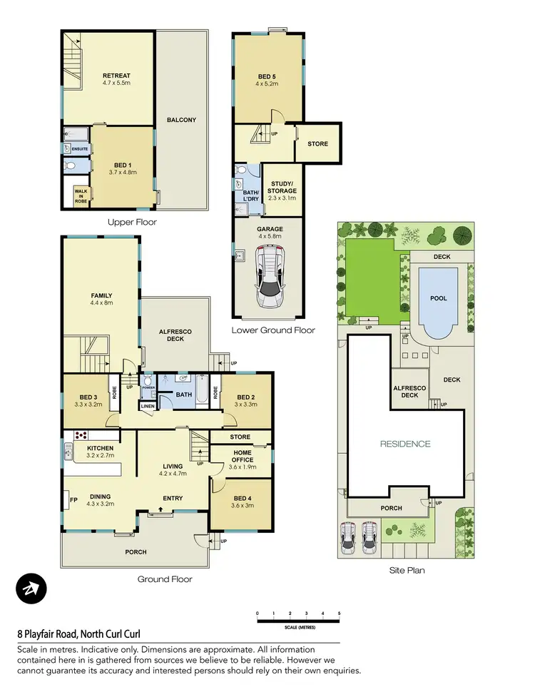 Floorplan of Homely house listing, 8 Playfair Road, North Curl Curl NSW 2099
