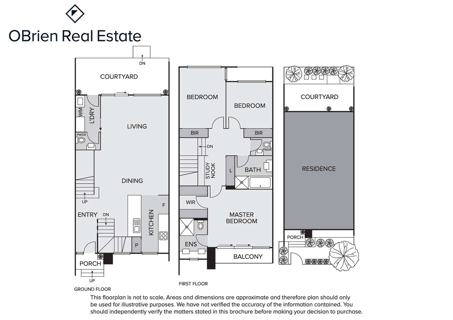 Floorplan of Homely townhouse listing, 107b Collins Street, Mentone VIC 3194