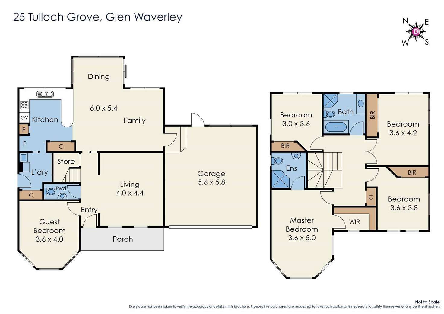 Floorplan of Homely house listing, 25 Tulloch Grove, Glen Waverley VIC 3150