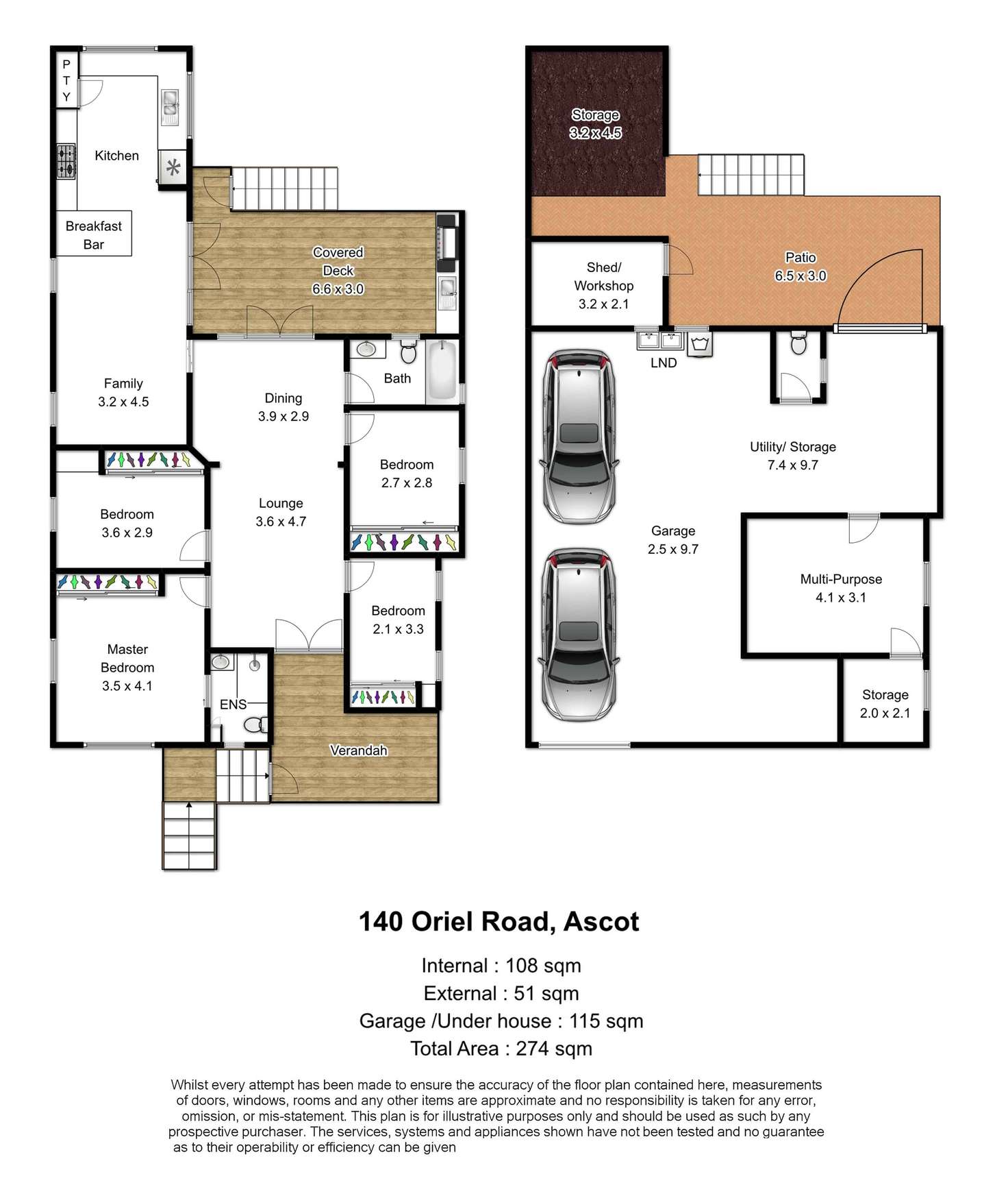 Floorplan of Homely house listing, 140 Oriel Road, Ascot QLD 4007